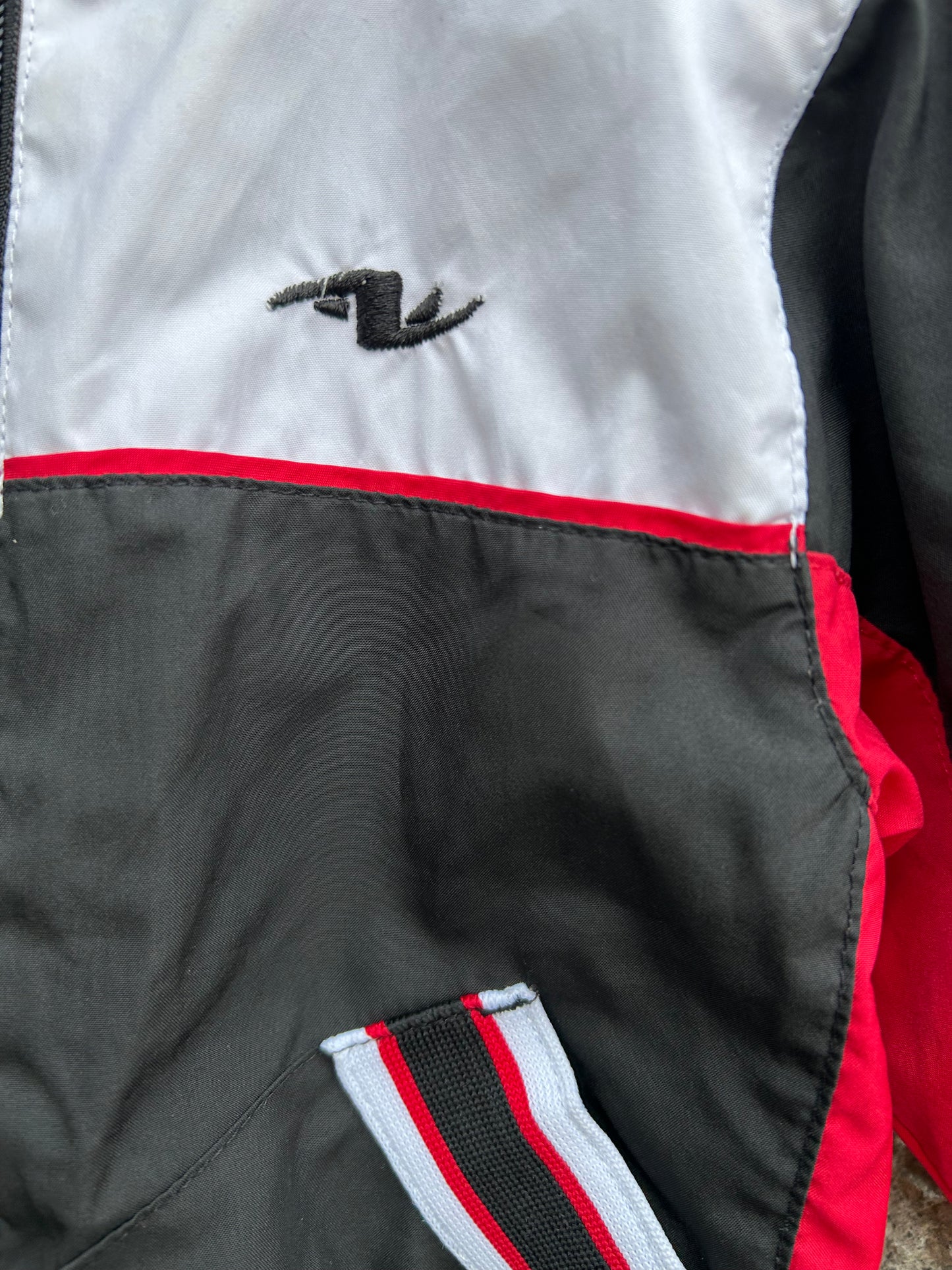 90s Black&white sport jacket 9-12m (74-80cm)