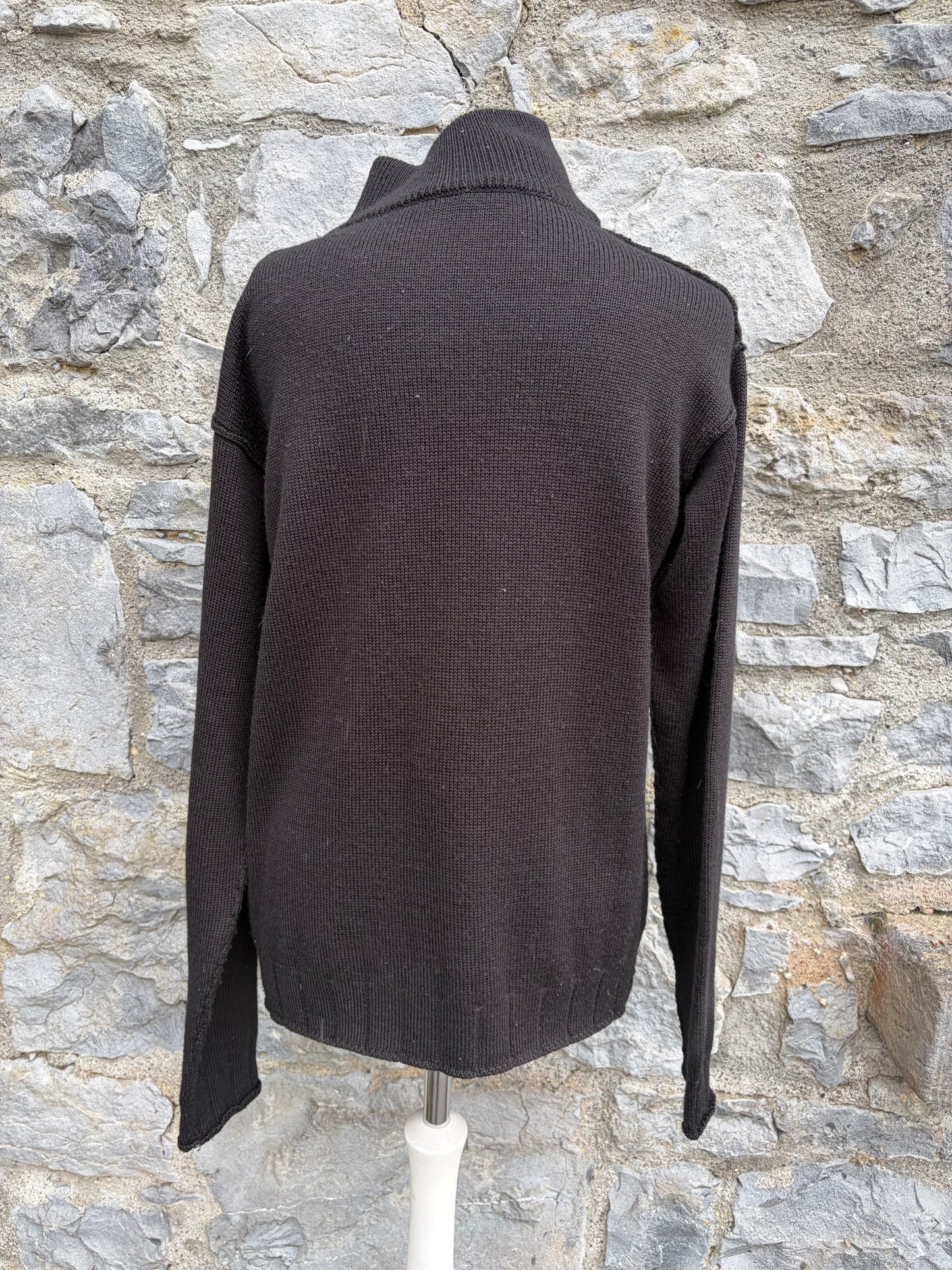 Y2K Versace army supply black jumper Medium