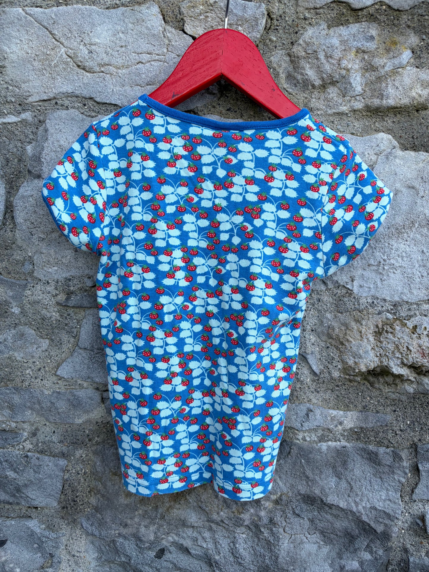 Wild strawberries blue T-shirt 4-5y (104-110cm)