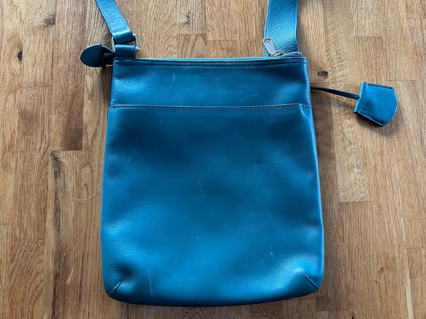 Teal crossbody bag