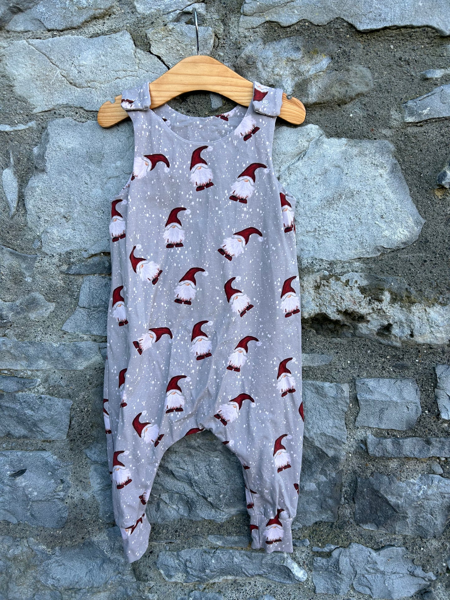 Winter gnomes dungarees 9-12m (74-80cm)