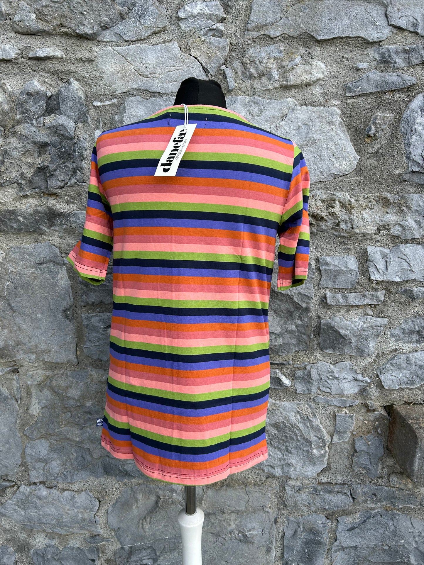 Pink stripy T-shirt uk 12