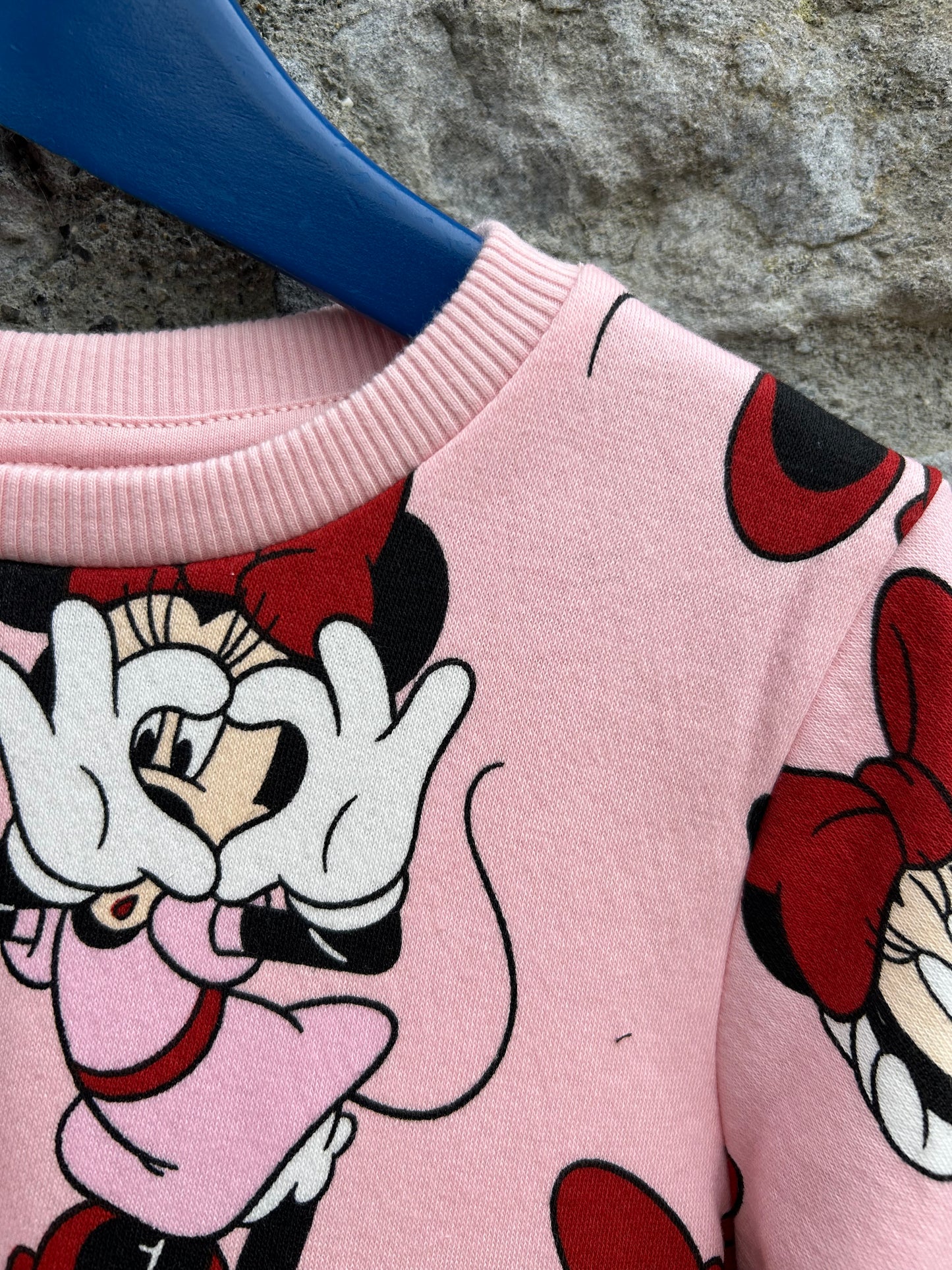 Minnie mouse pink sweat dress 3-4y (98-104cm)