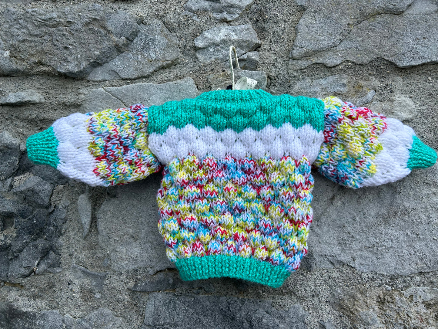Colourful melange bubble cardigan 3m (62cm)