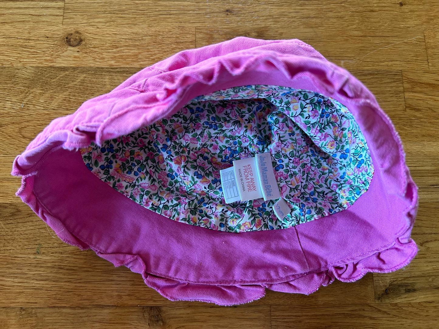 Pink bucket hat 1-2y (80-92cm)