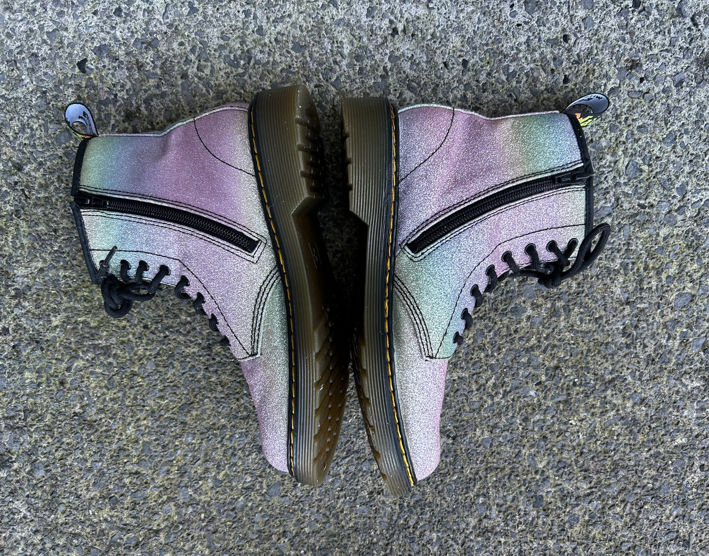 1460 Rainbow glitter boots uk 3 (eu 36)