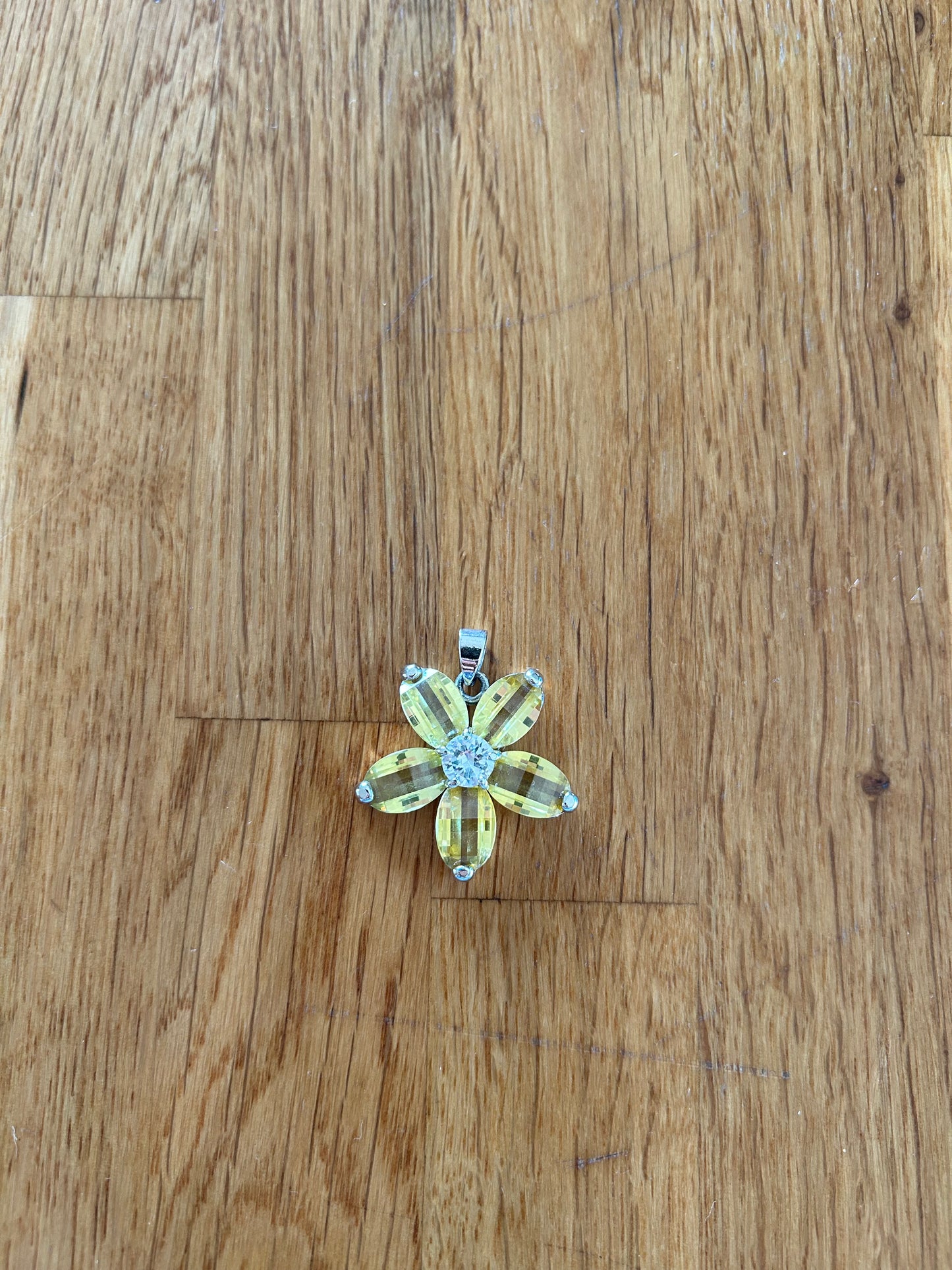 Yellow flower pendant