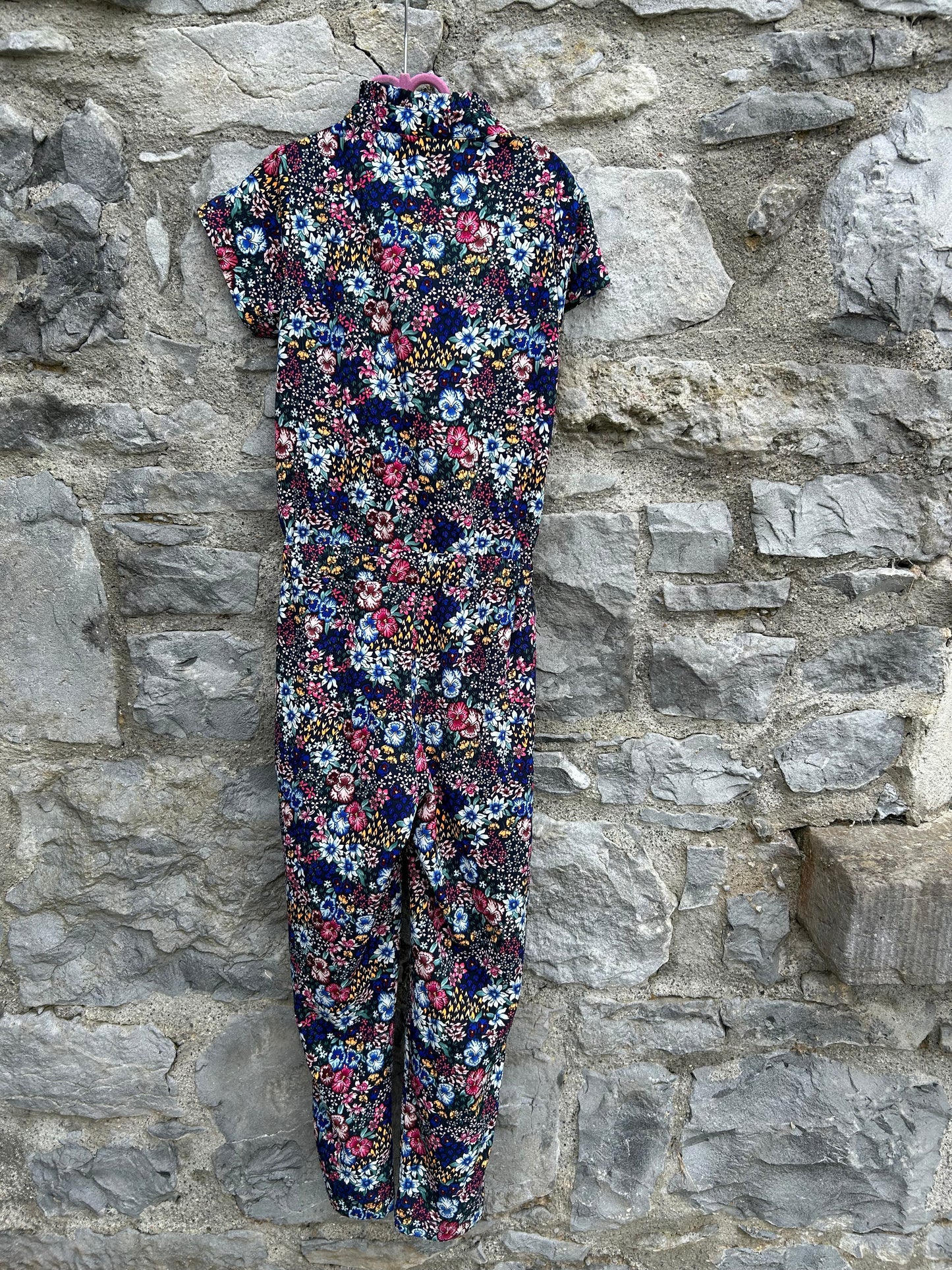 Colourful flowers jumpsuit 9y (134cm)