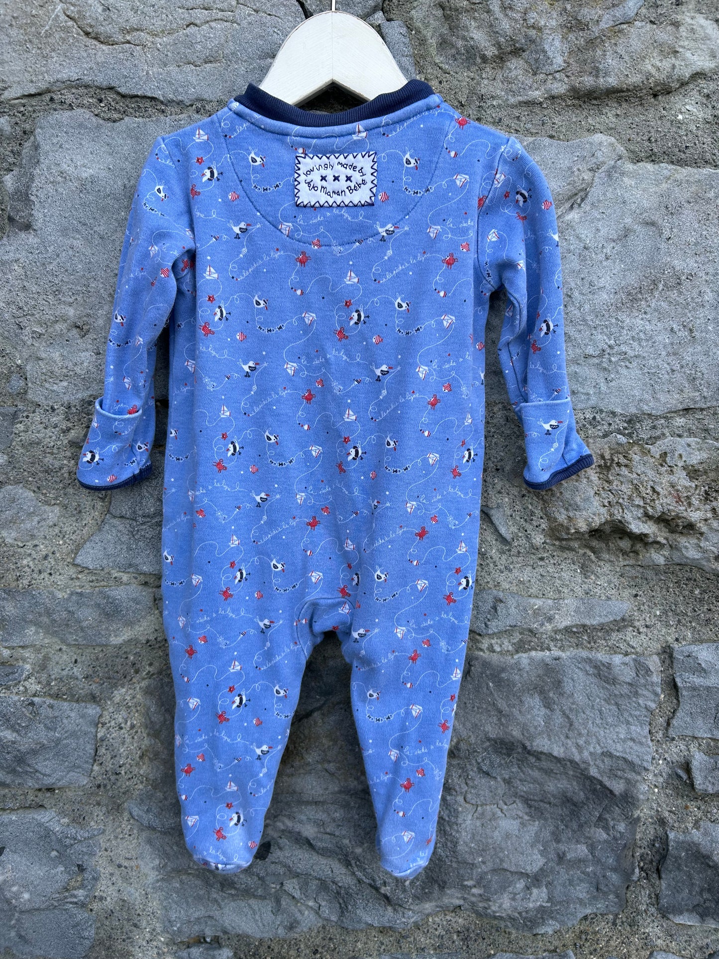 Seaside blue onesie 3-6m (62-68cm)