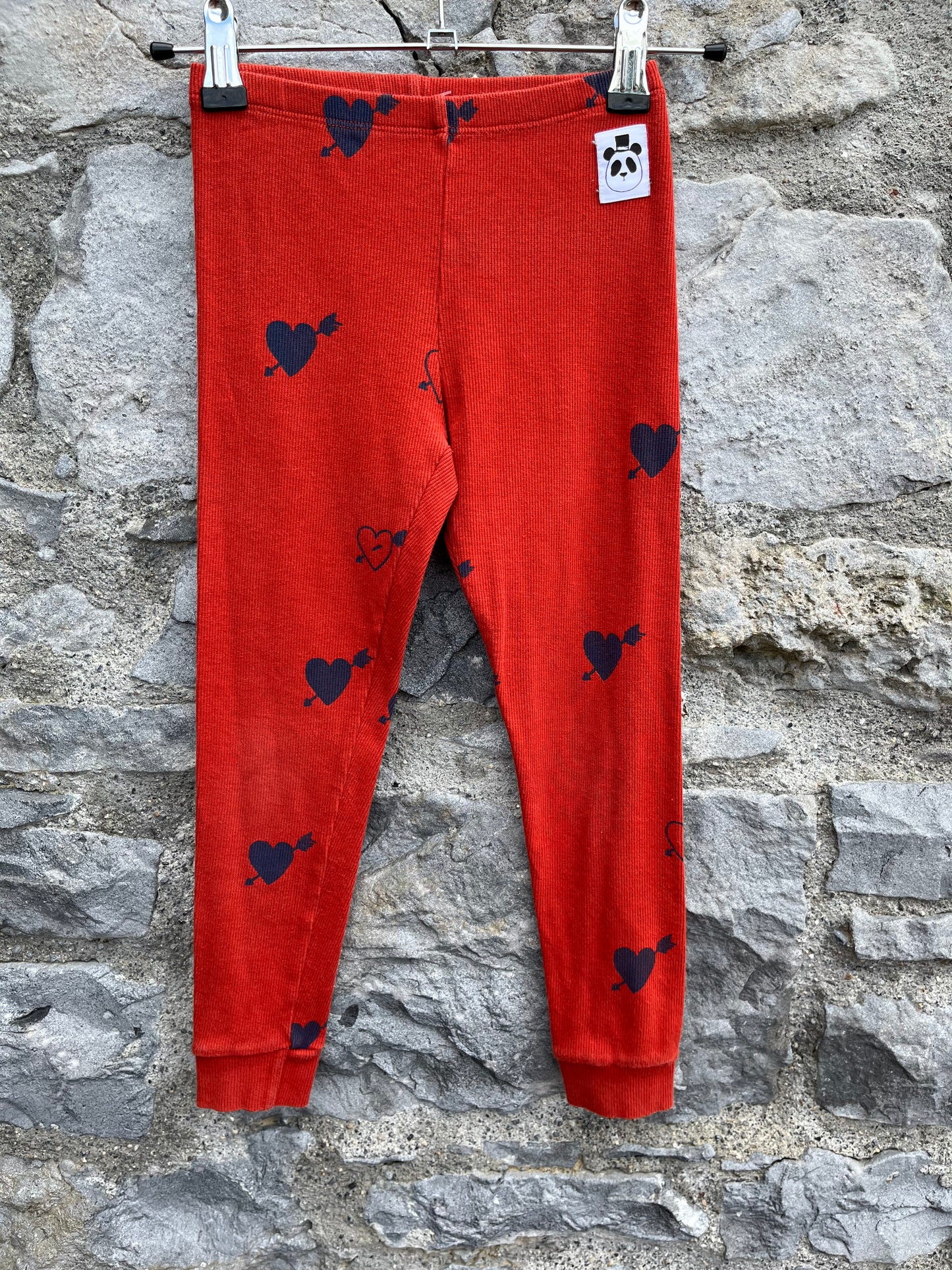 MR rusty hearts leggings 4-5y (104-110cm)