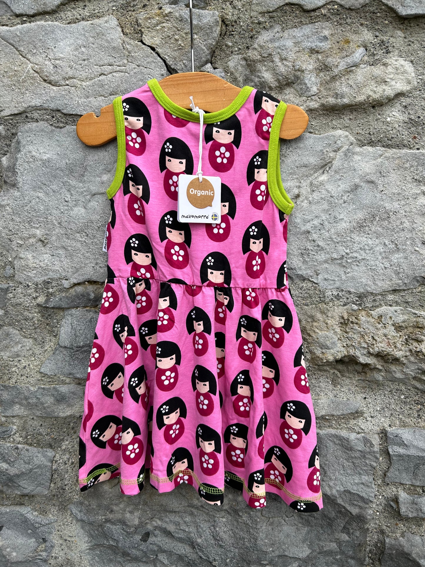 Japanese doll pink dress 18m (86cm)