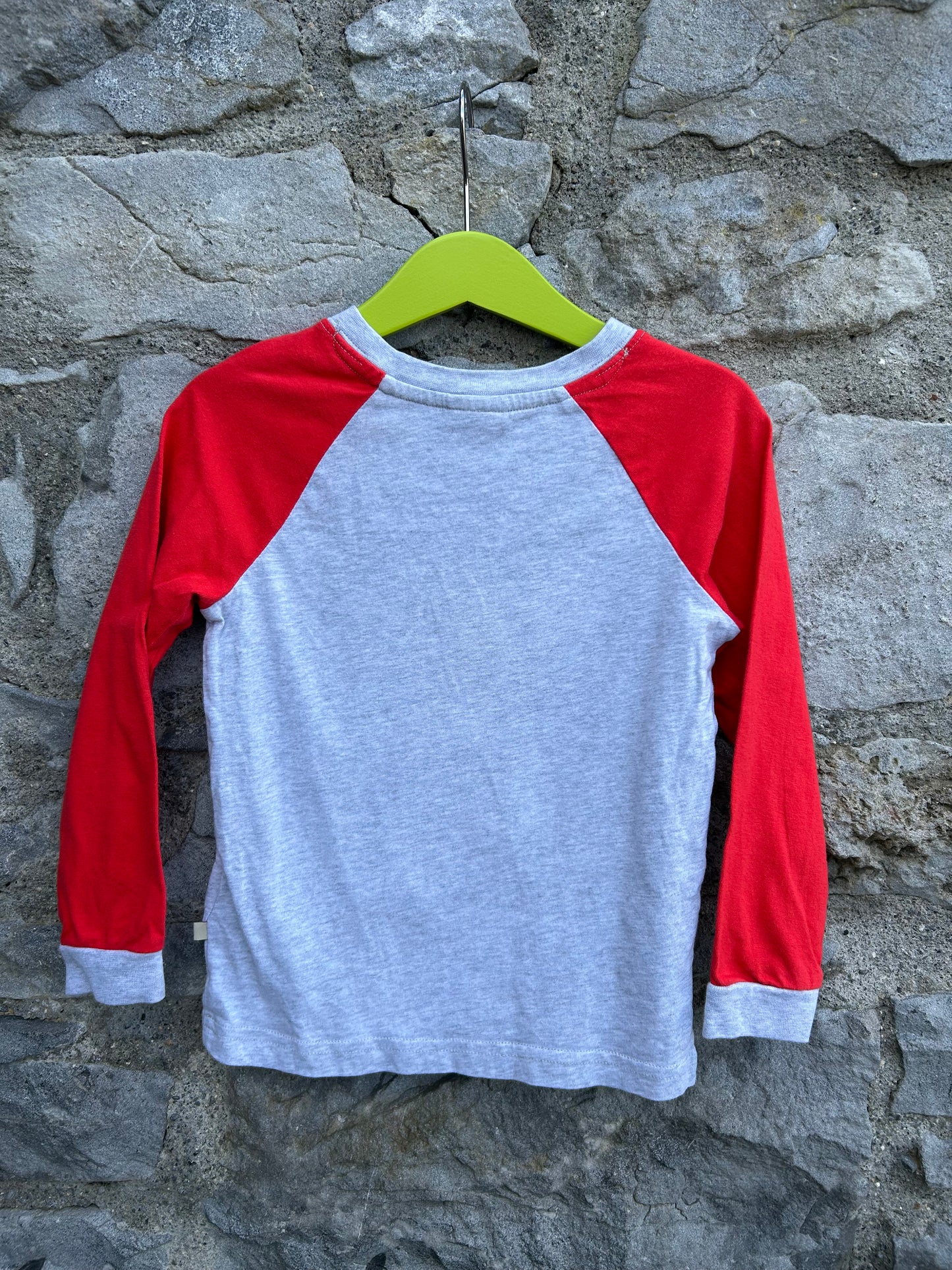 Rainbow raglan top 3-4y (98-104cm)
