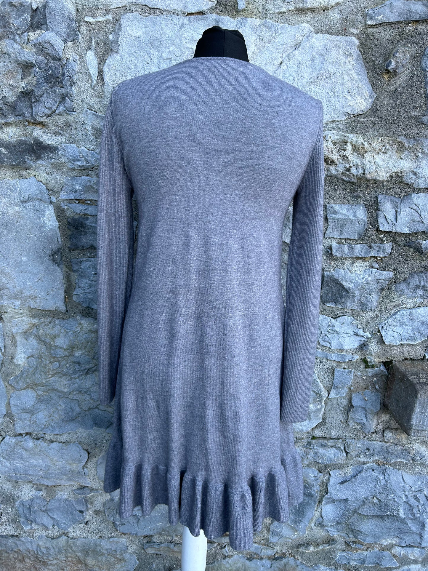 Grey knitted dress uk 8-10