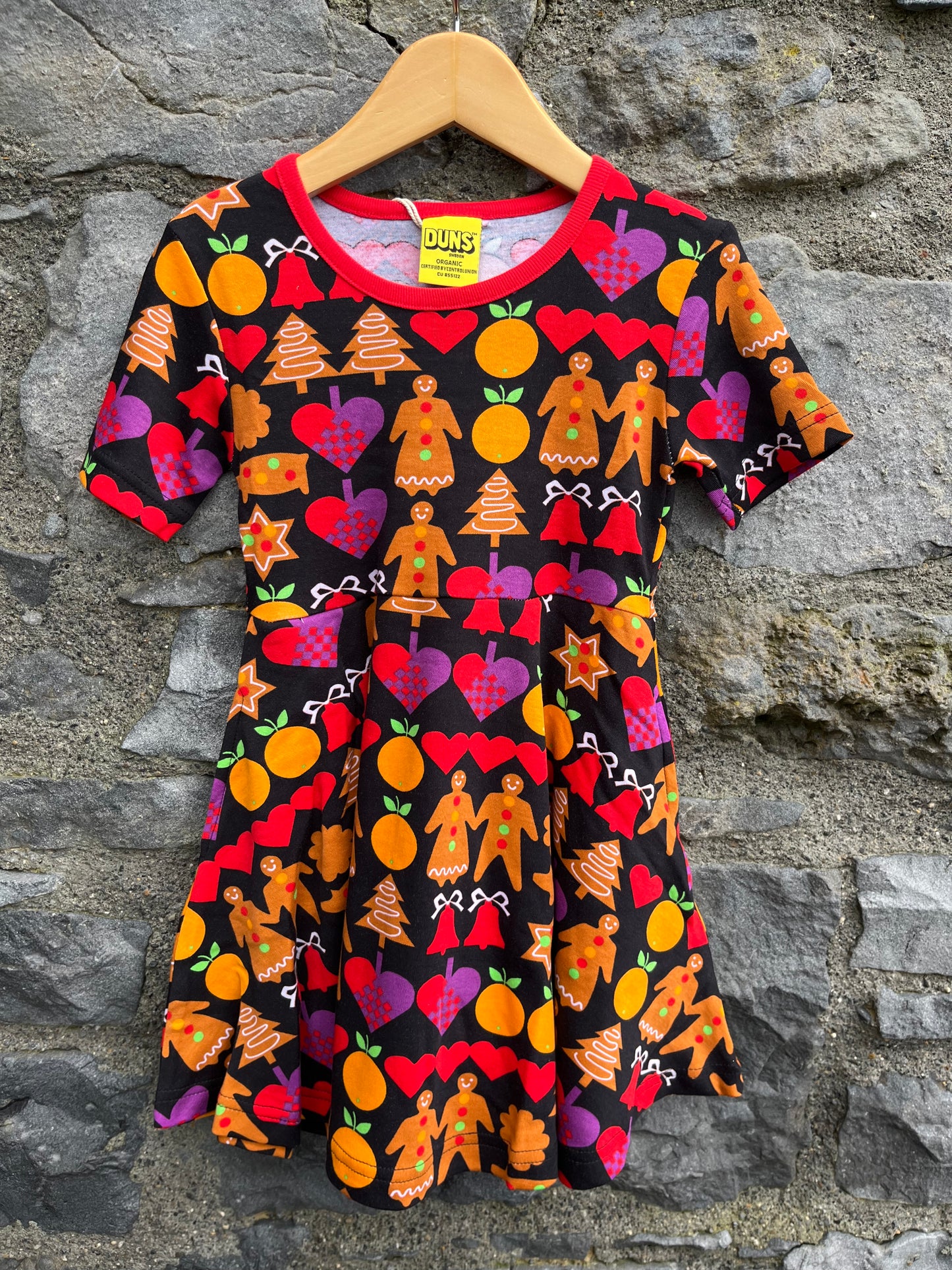 Christmas print skater dress 2y (92cm)