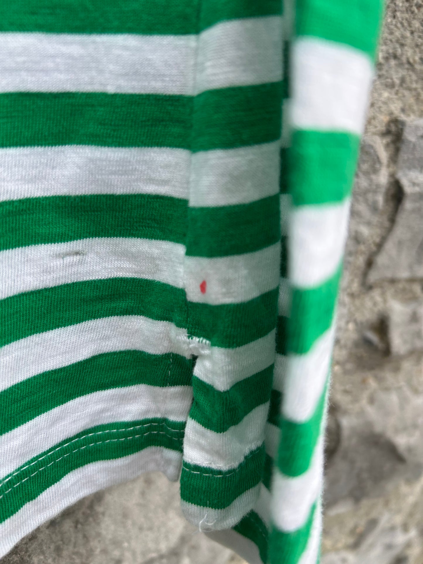 Green stripy top 8y (128cm)