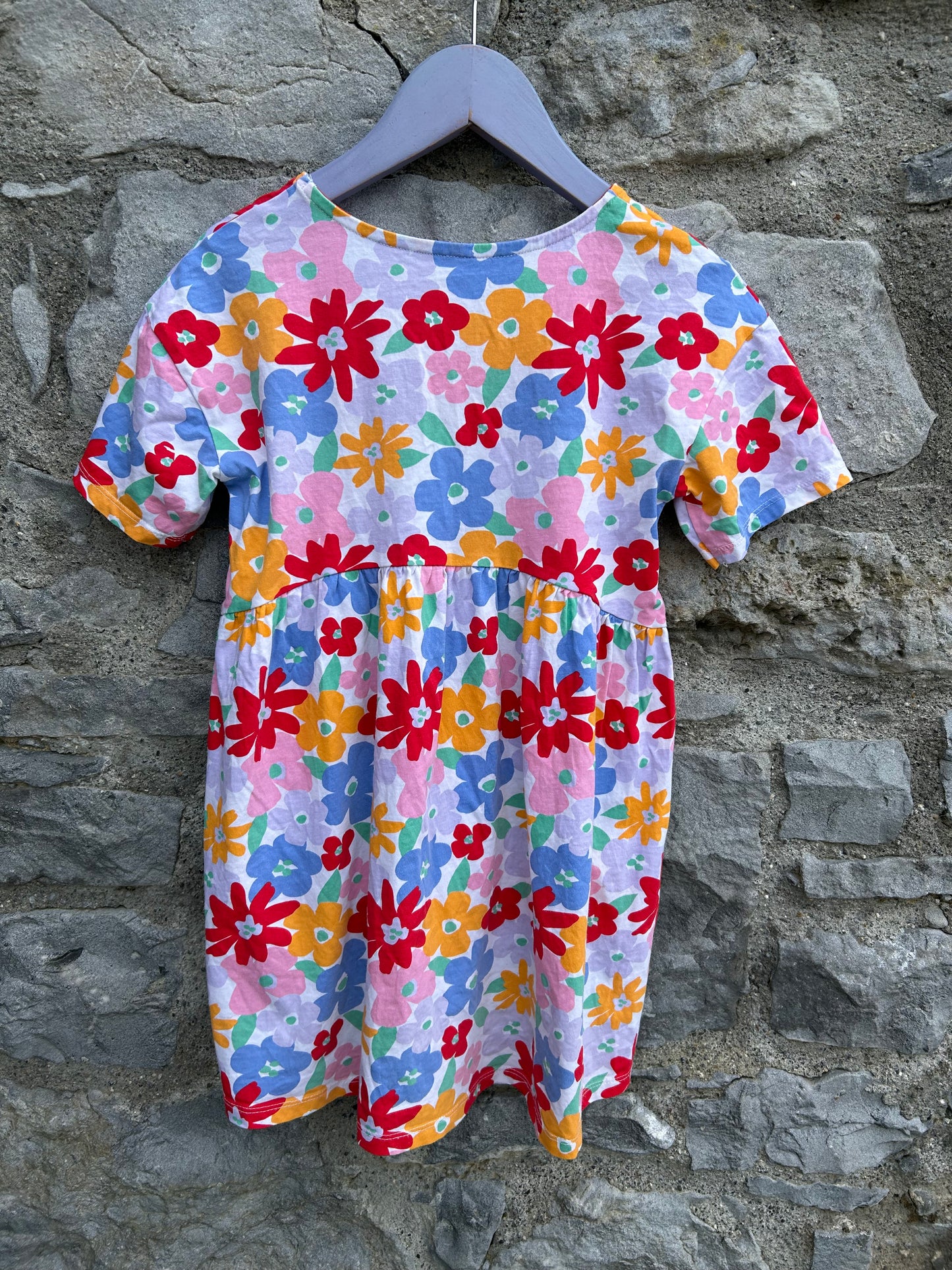 Colourful flowers dress 6-7y (116-122cm)