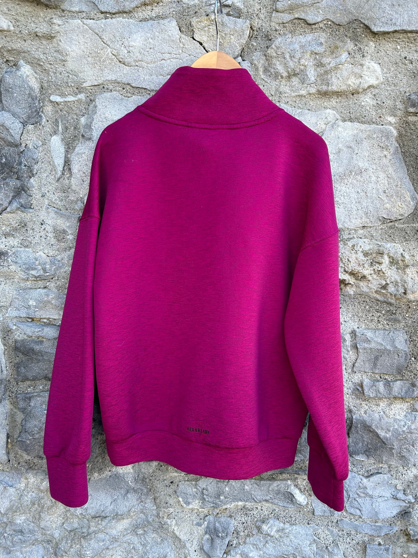 Pink melange sweatshirt 11-12y (146-152cm)