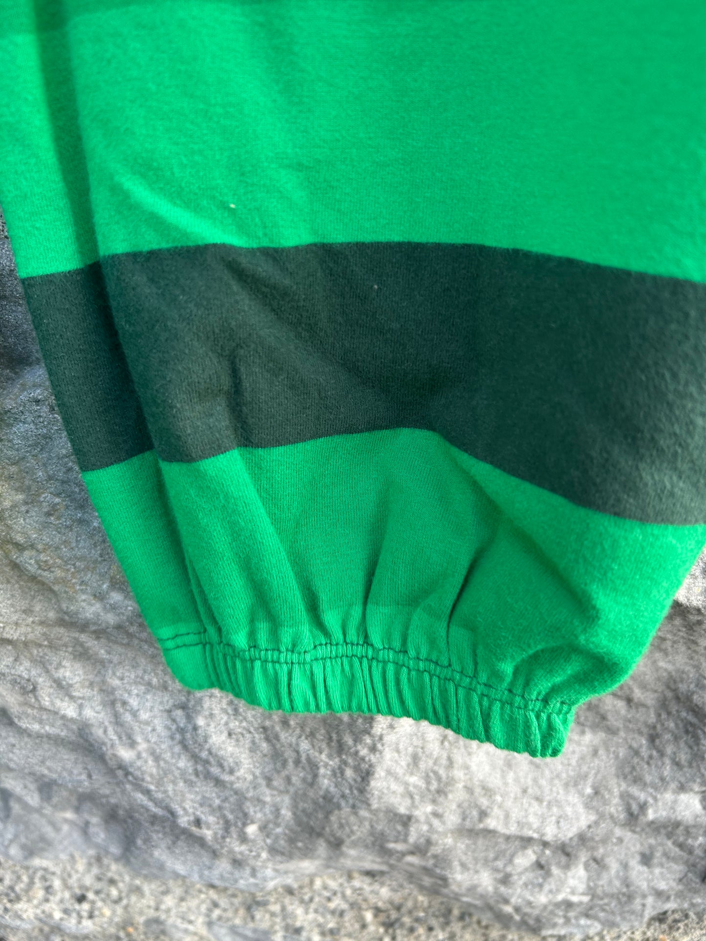 Green stripy baggy pants 2y (92cm)