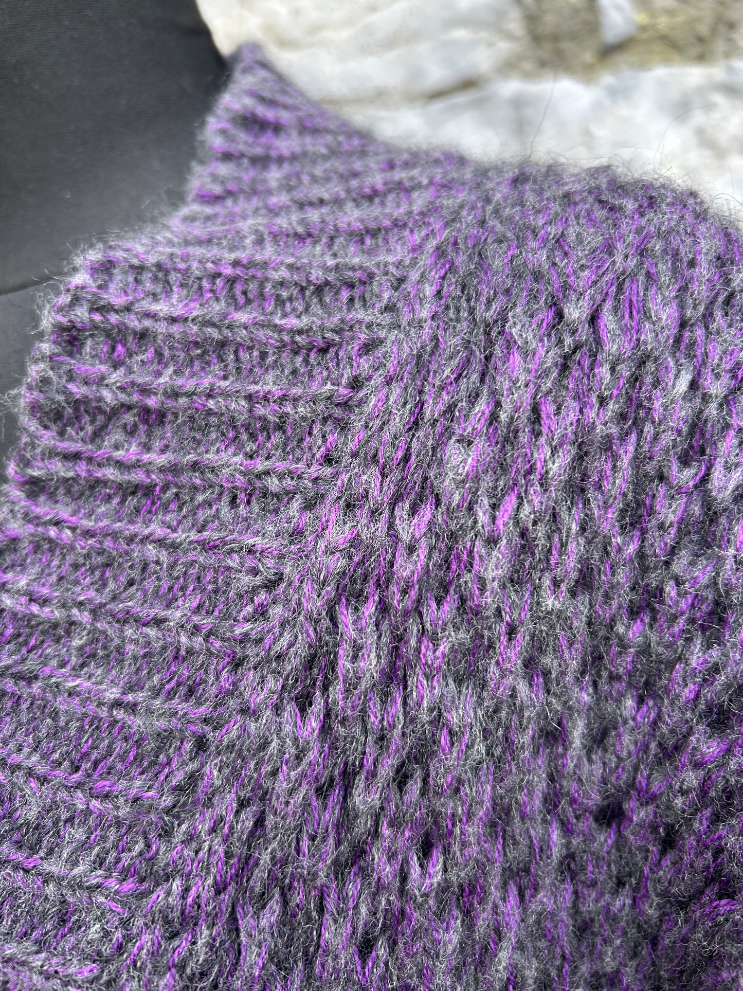 Purple woolly cardigan uk 12