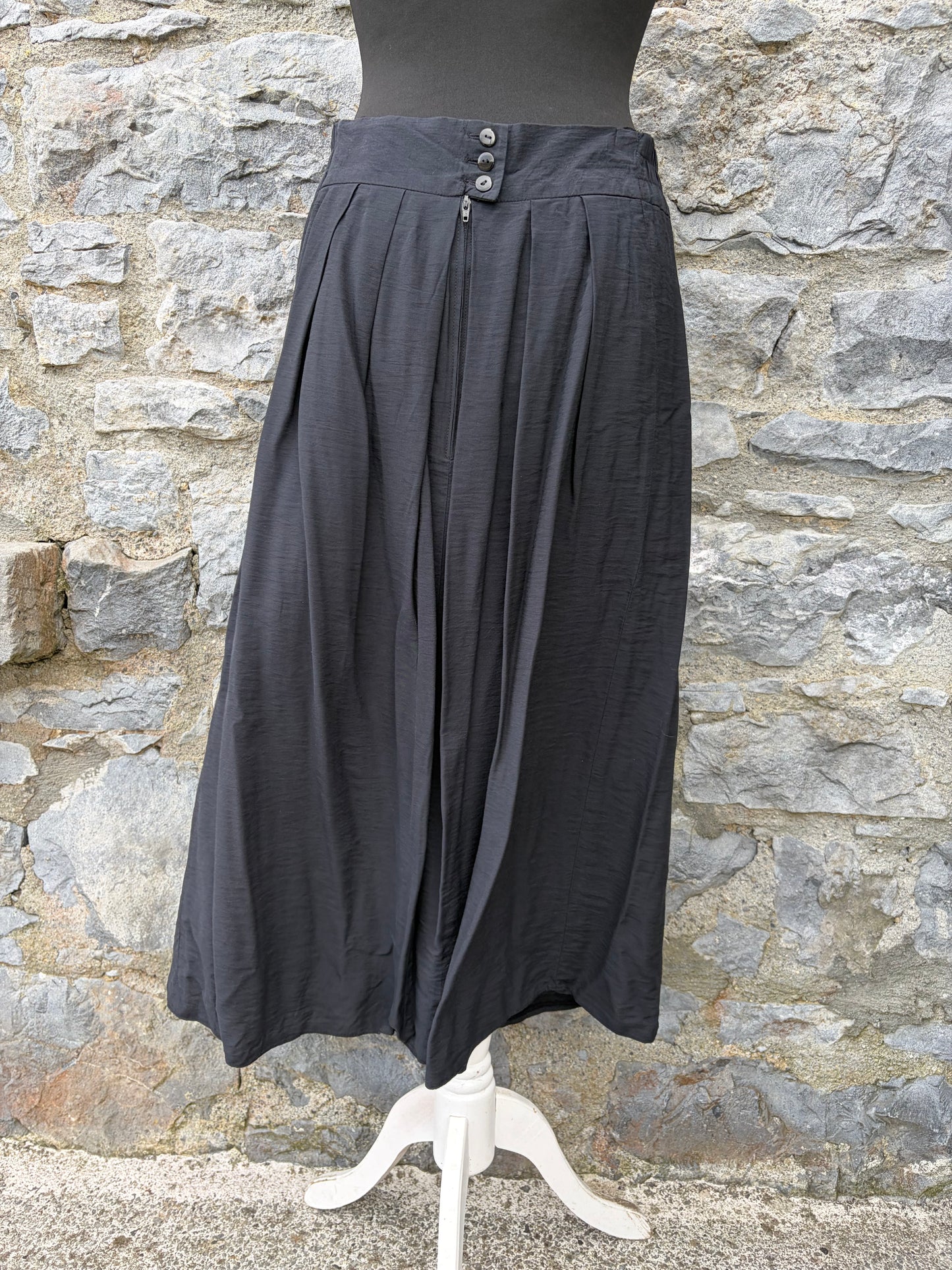 80s black skirt uk 10-12