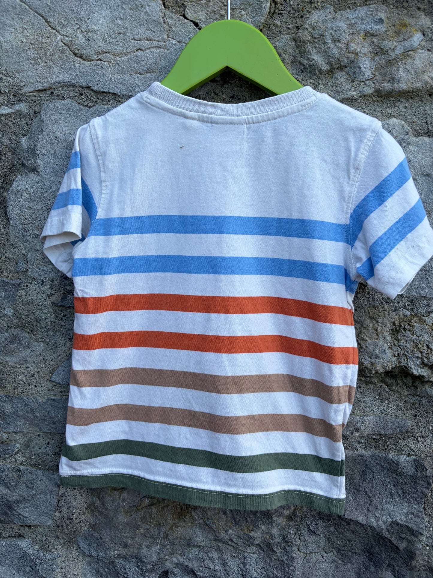 Tractors stripy T-shirt 4y (104cm)