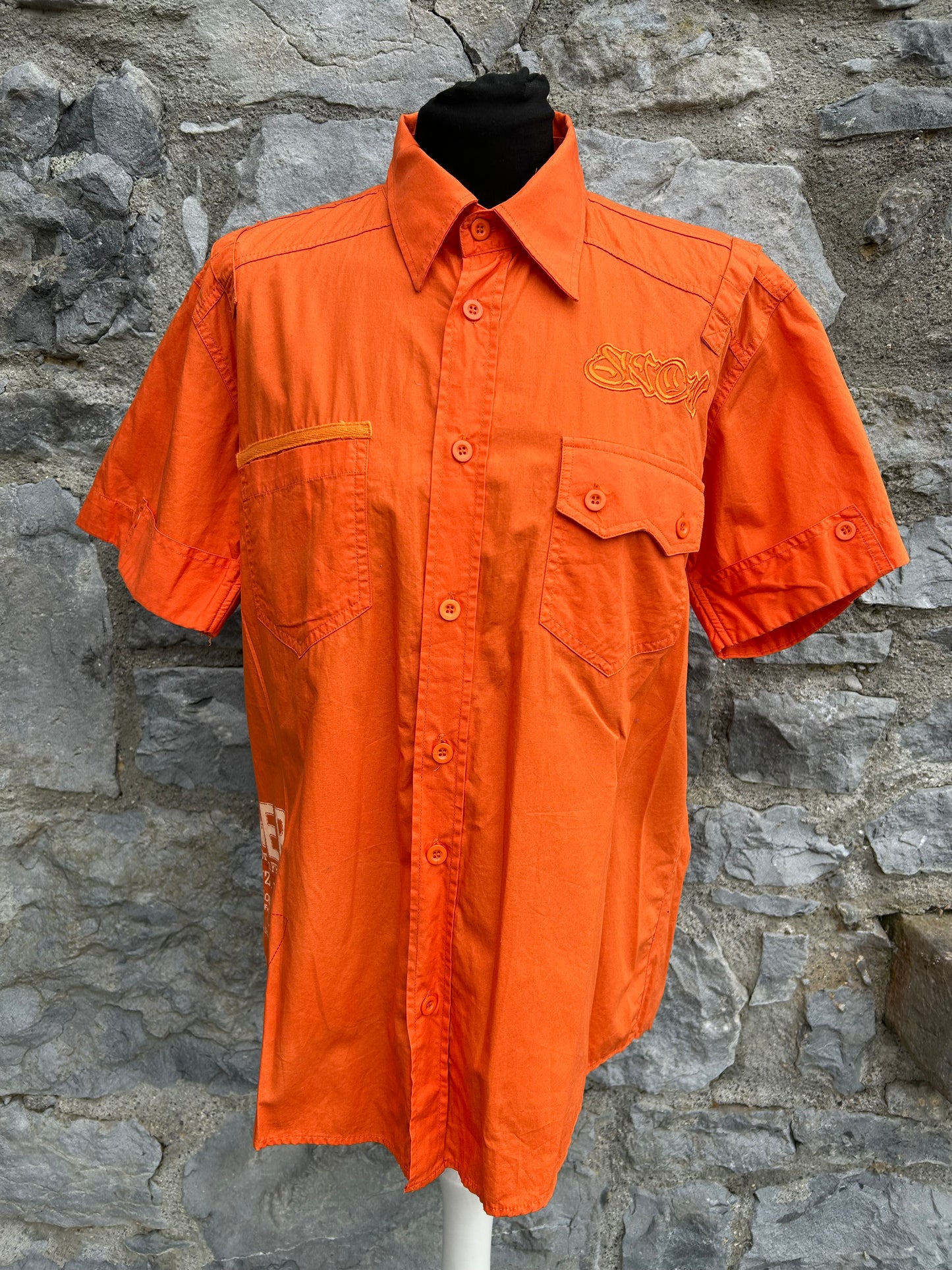 Y2K orange shirt Small
