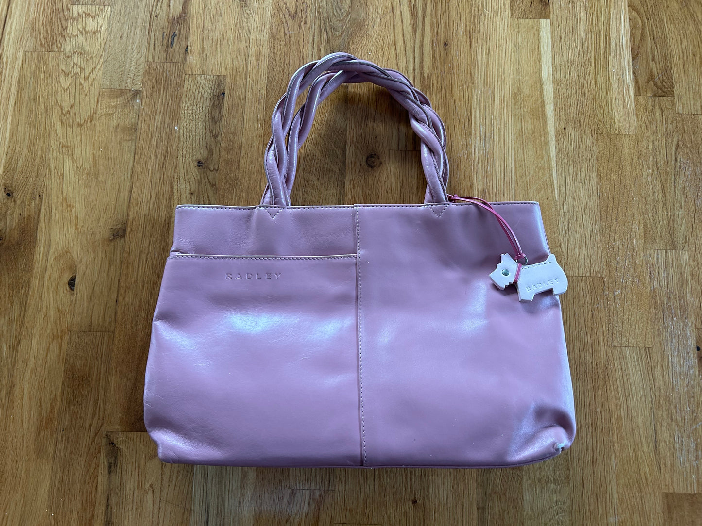 Old pink handbag