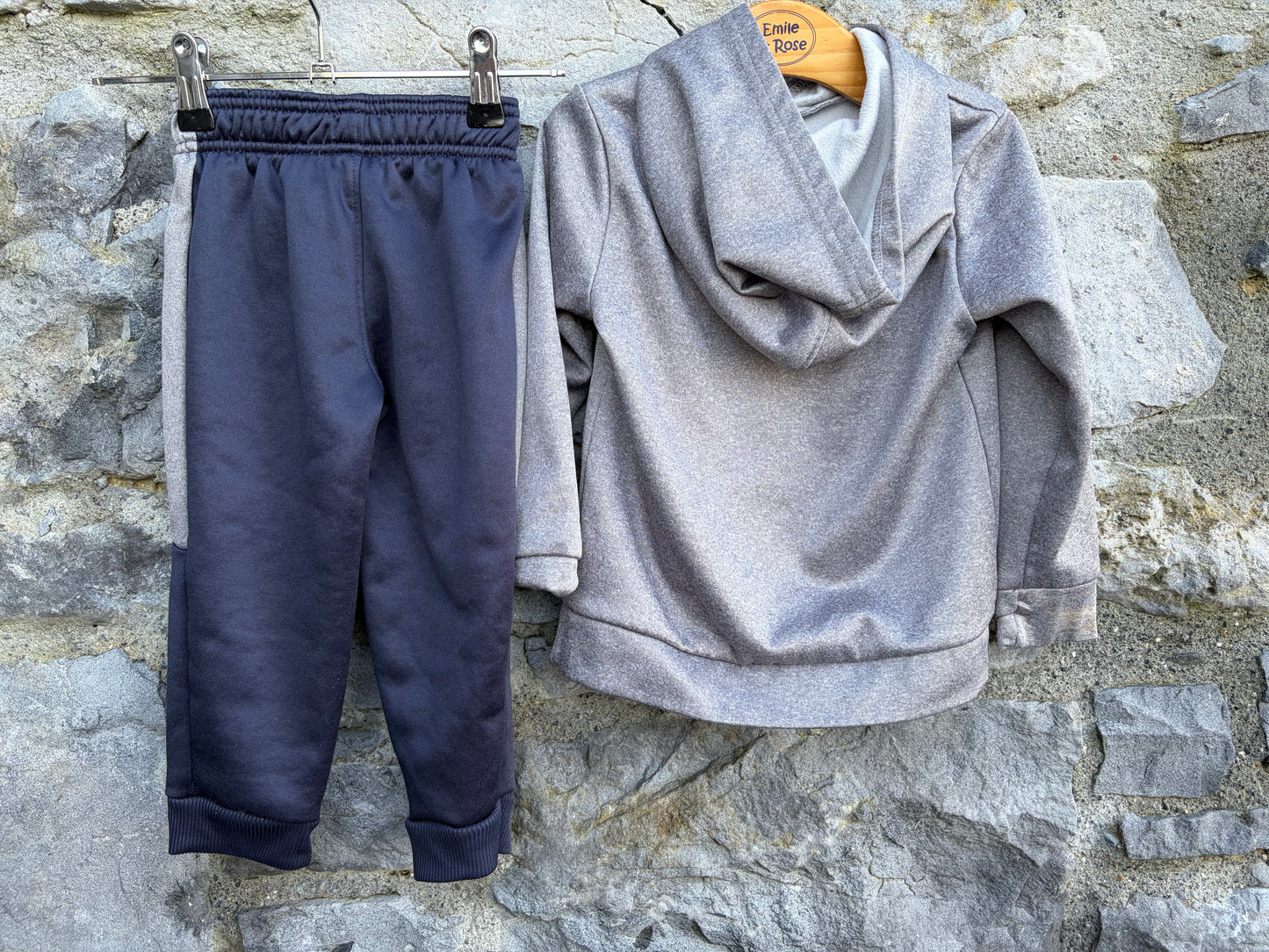 Navy&grey tracksuit 18-24m (86-92cm)