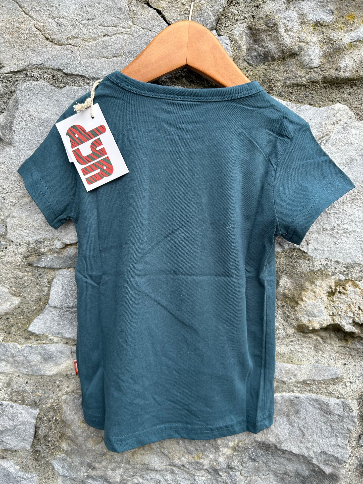 Wolf petrol T-shirt 2-3y (92-98cm)