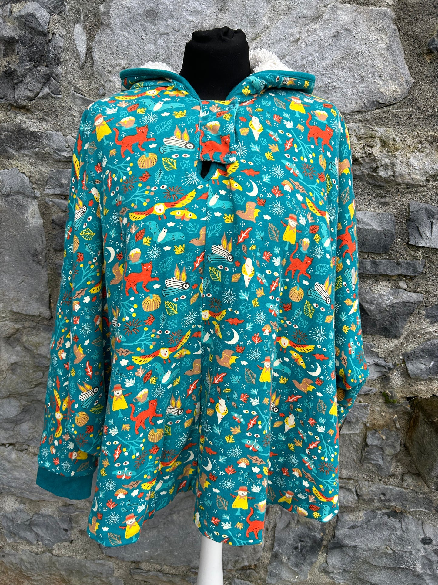 Autumn woodland poncho uk 12-18