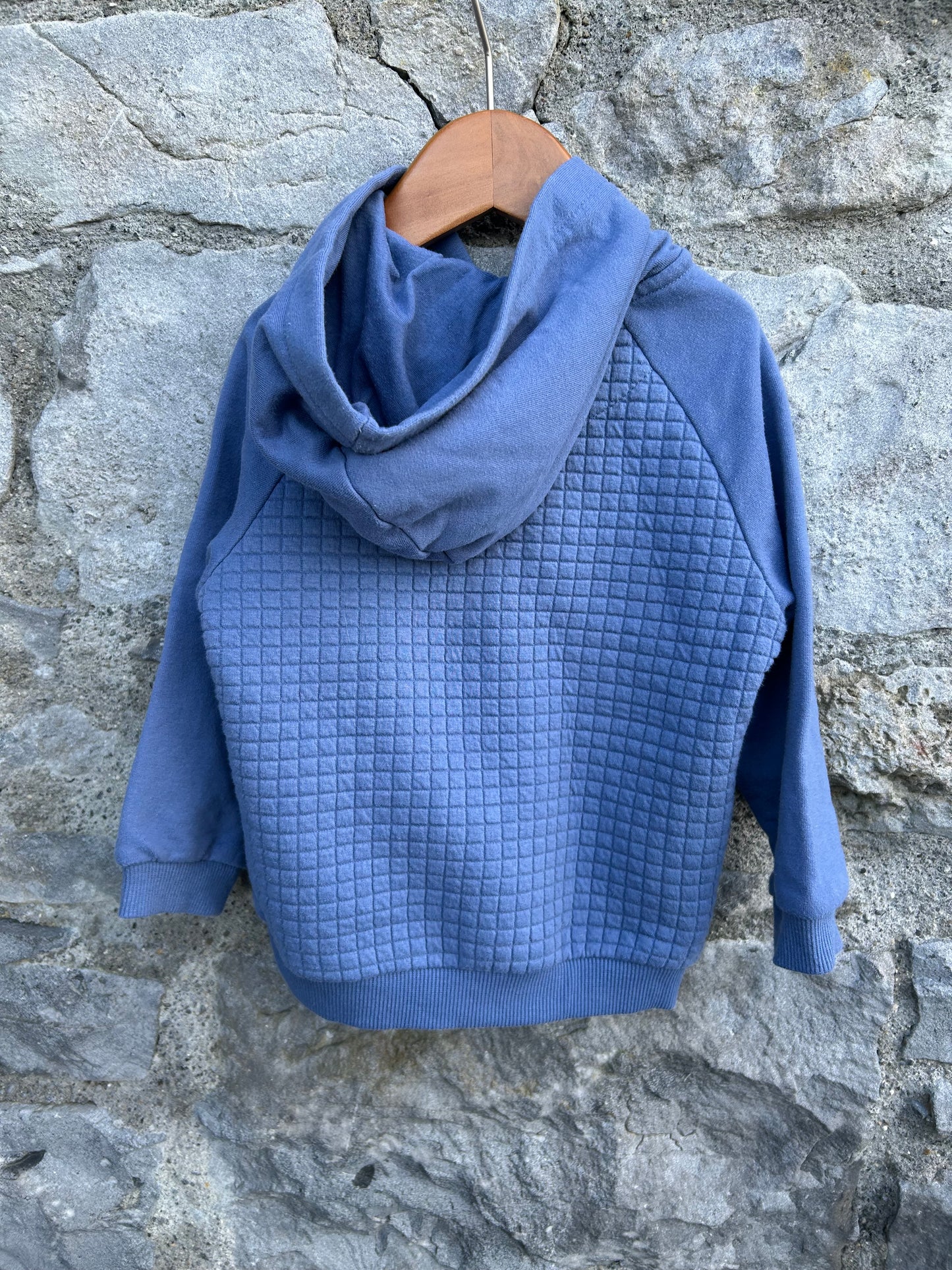 Blue half zip hoodie 12-18m (80-86cm)