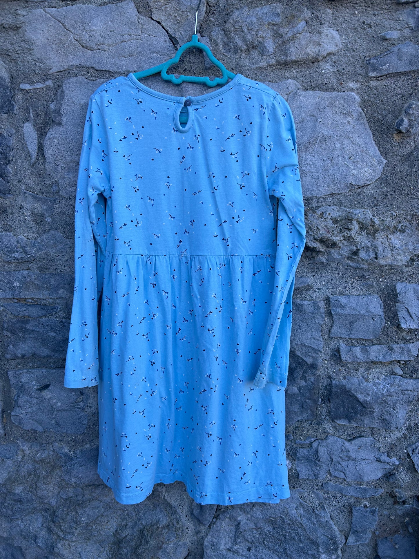 Blue flowers dress 7-8y (122-128cm)