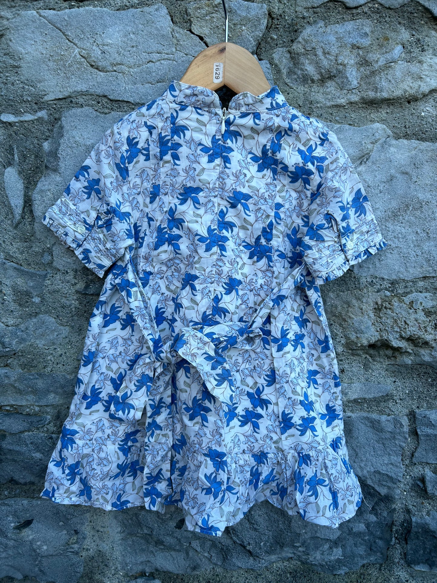 Blue flowers dress 2-3y (92-98cm)
