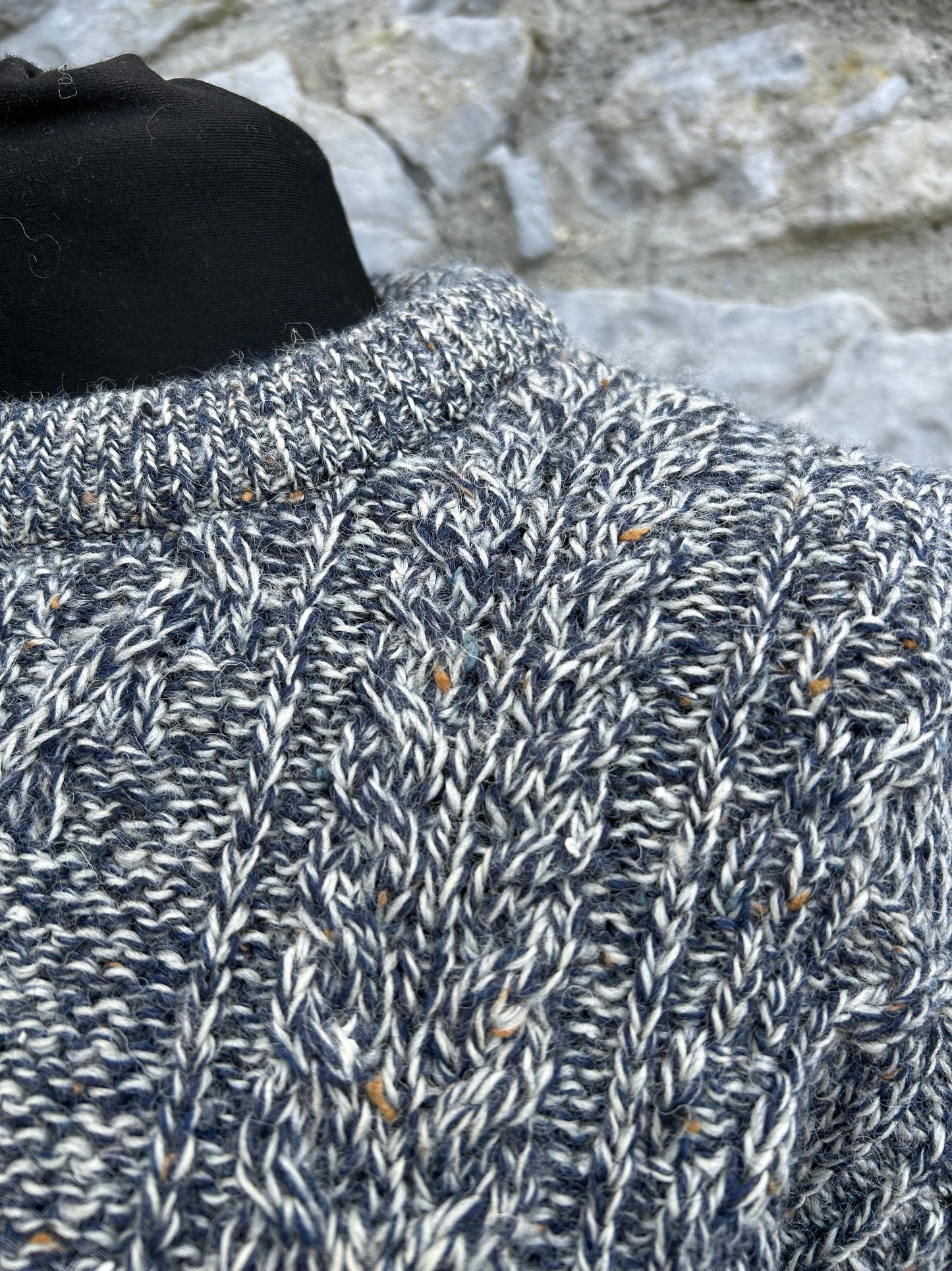 Grey cable jumper Large