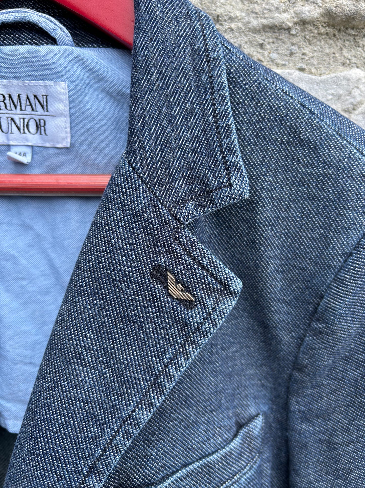 Single-breasted blazer-style denim jacket 13-14y (158-164cm)
