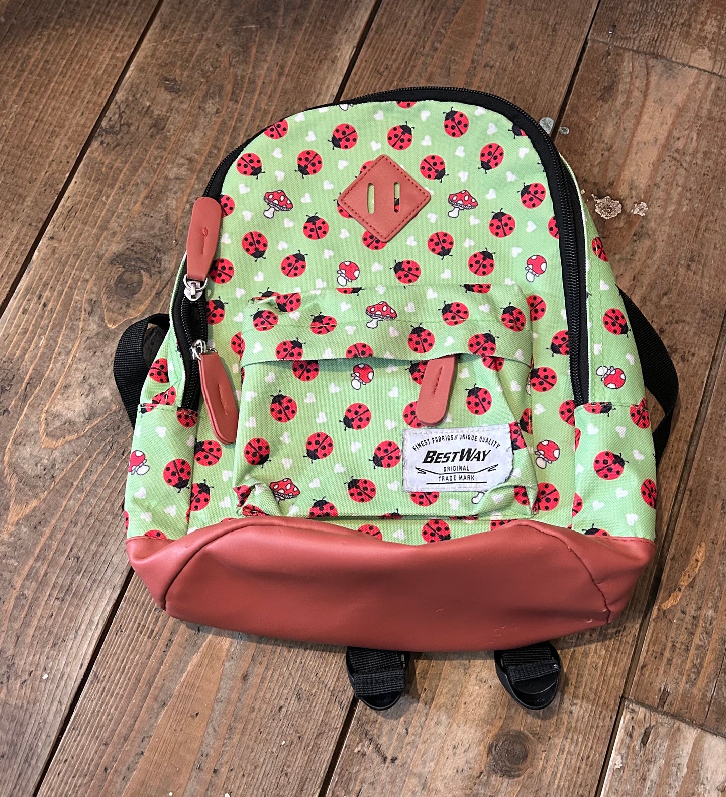 Ladybug green backpack