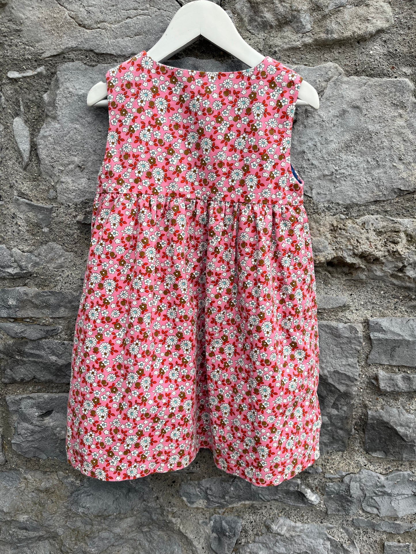 MB Deer floral cord pinafore 3-4y (98-104cm)