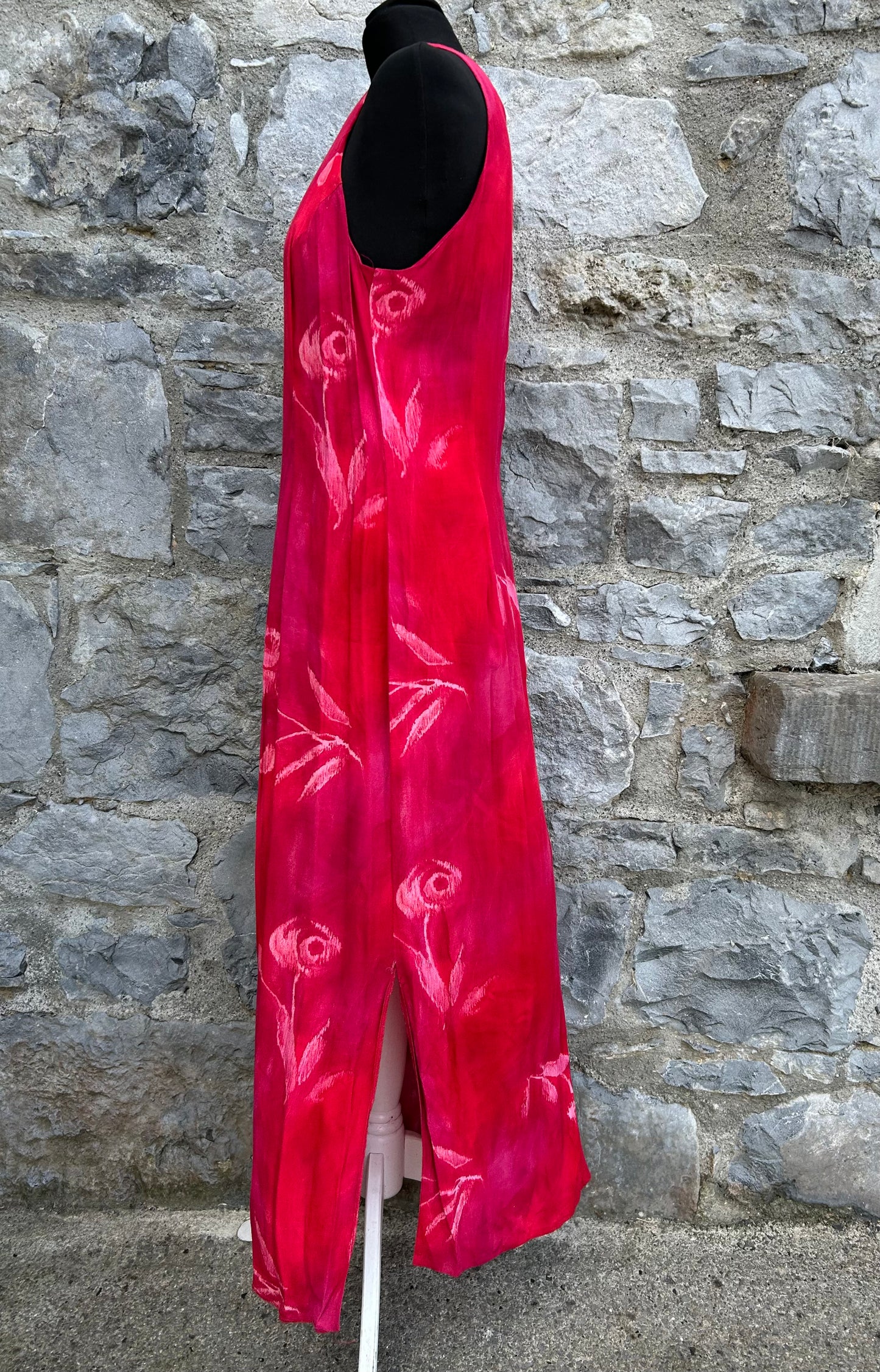 Y2K pink flowers dress uk 12