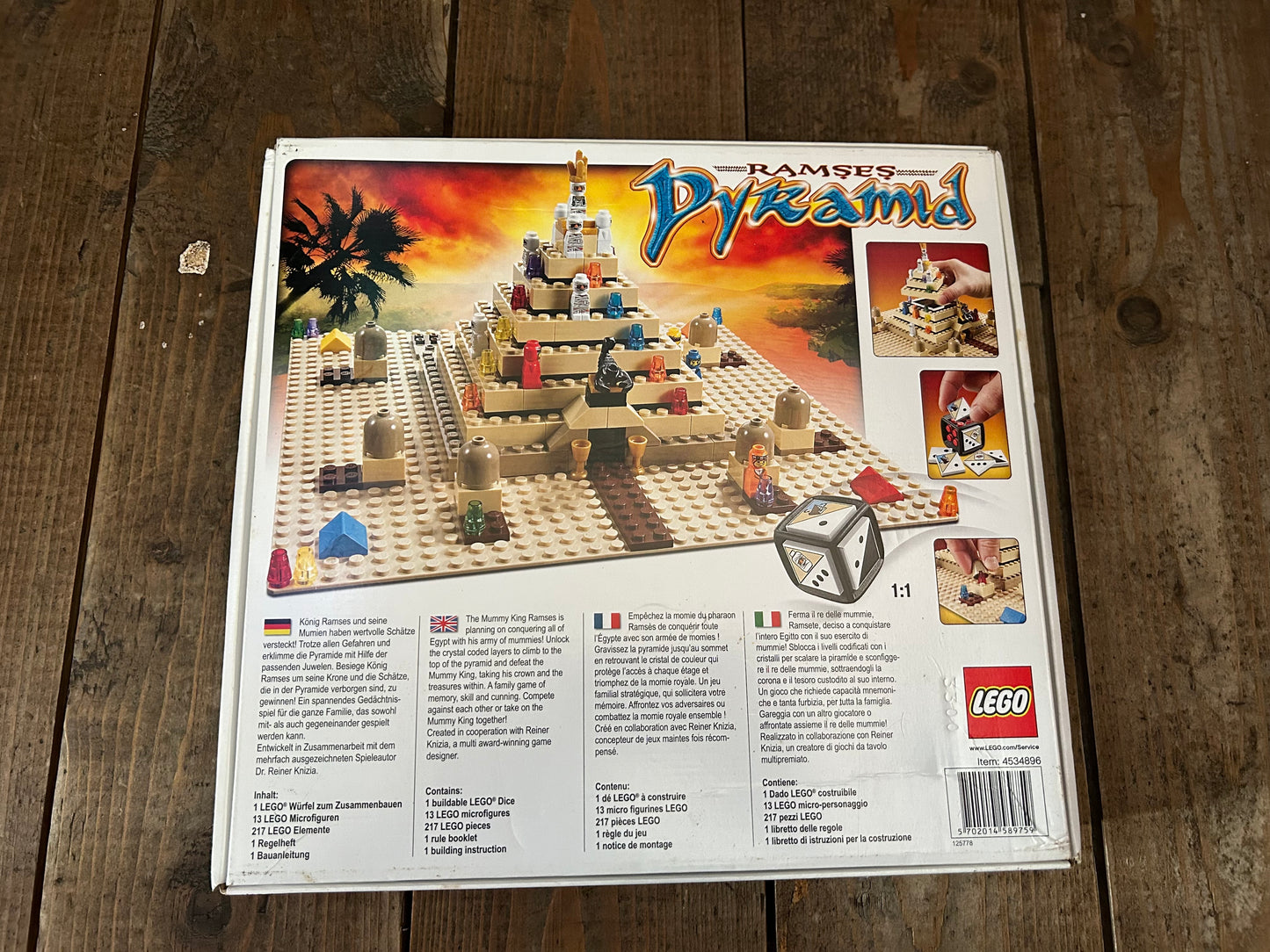 Pyramid game Lego