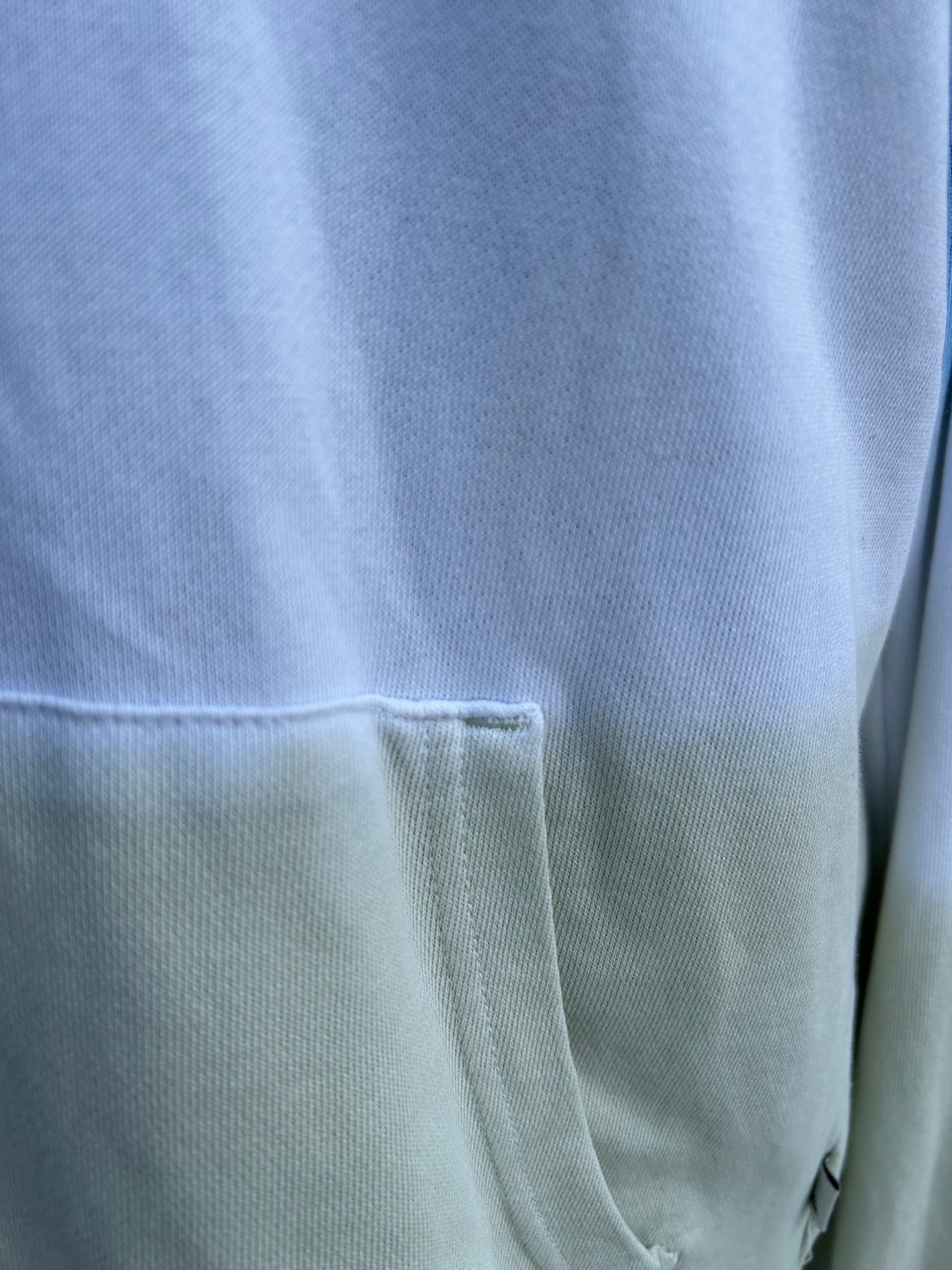 Blue&beige ombré hoodie Small