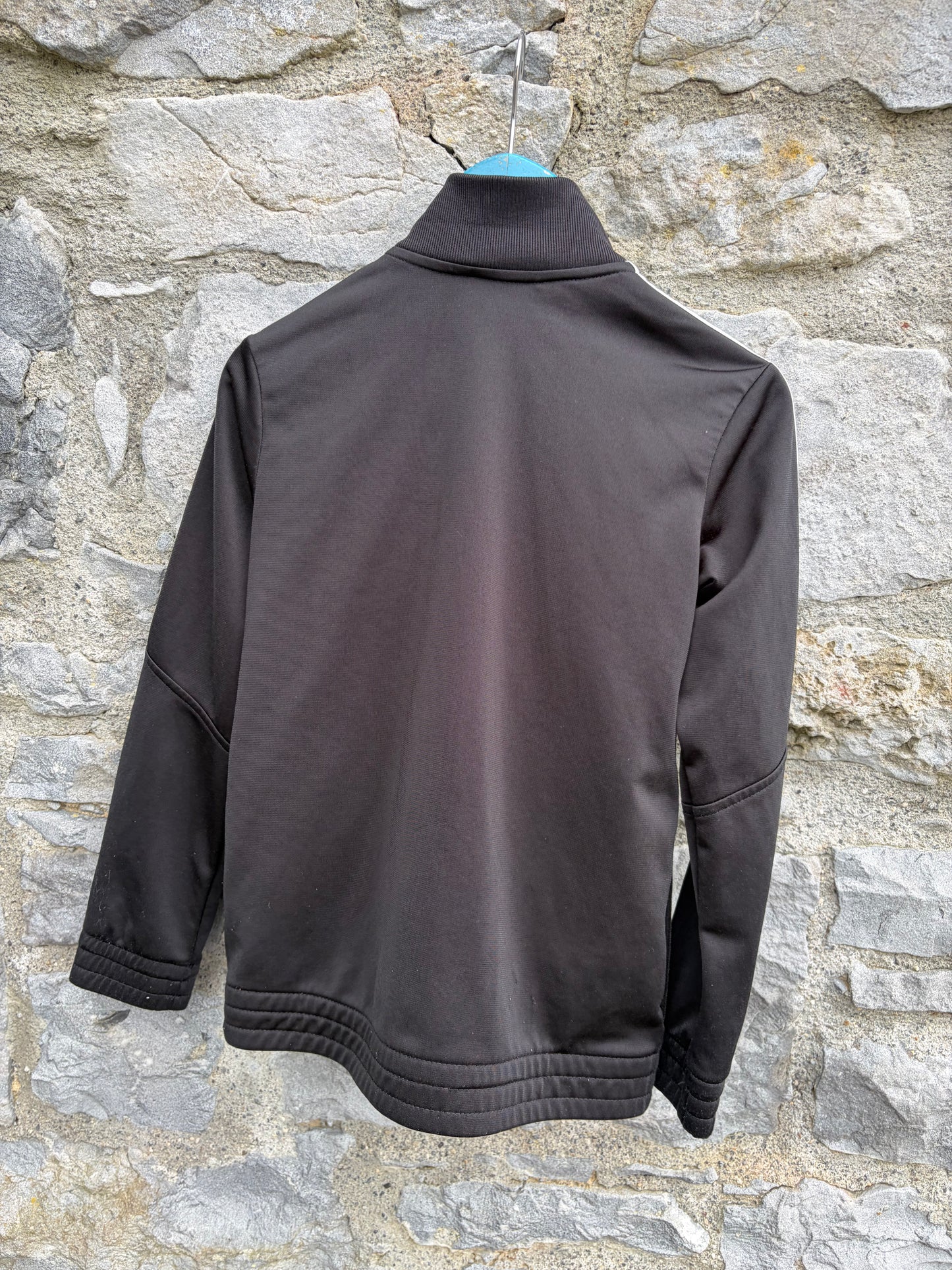 Black Essentials 3-Stripe sport jacket 7-8y (122-128cm)