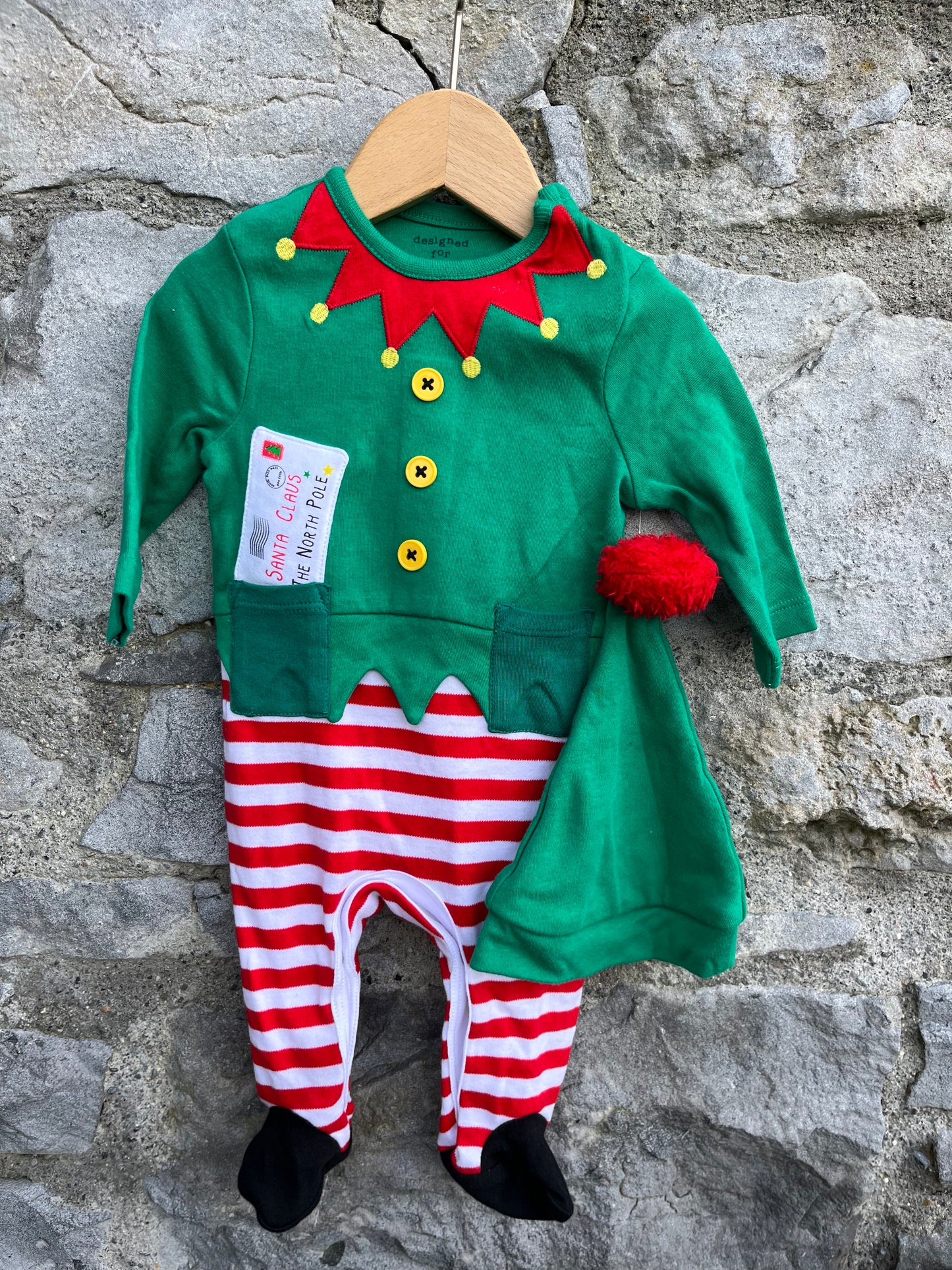 Elf onesie 0-1m (50-56cm)