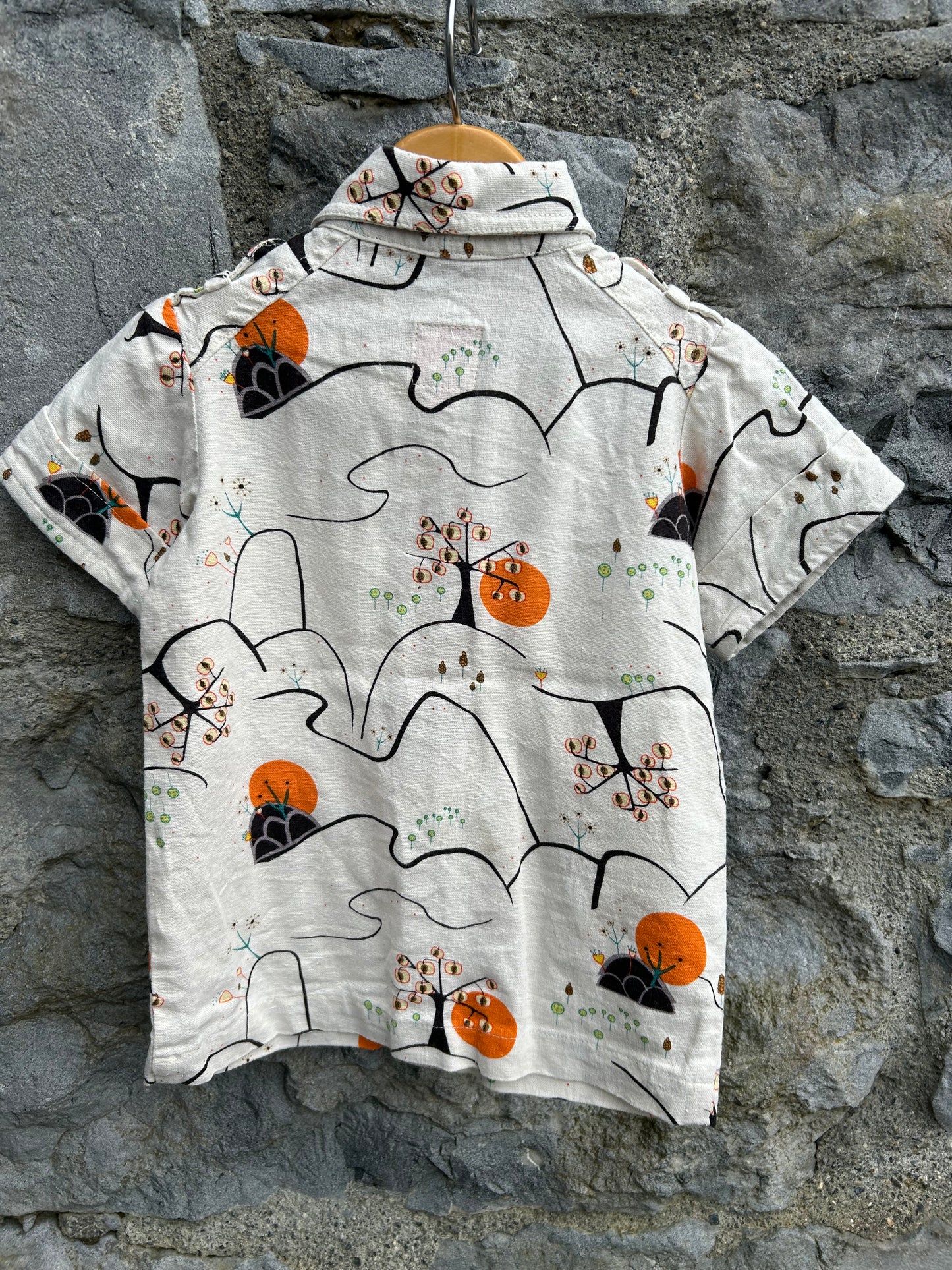 Trees linen shirt 12-18m (80-86cm)