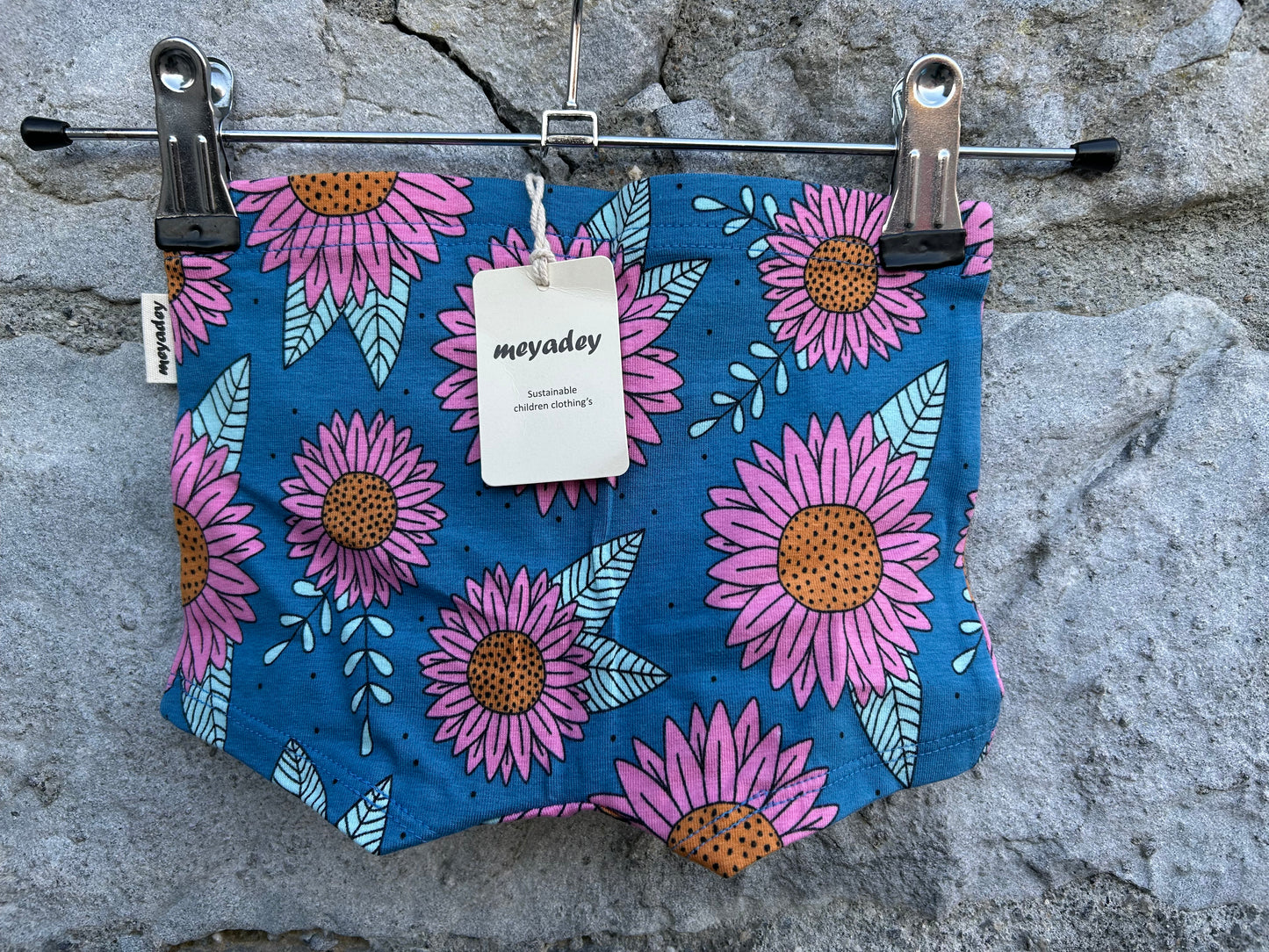 Pink flowers brief boxers 3-4y (98-104cm)