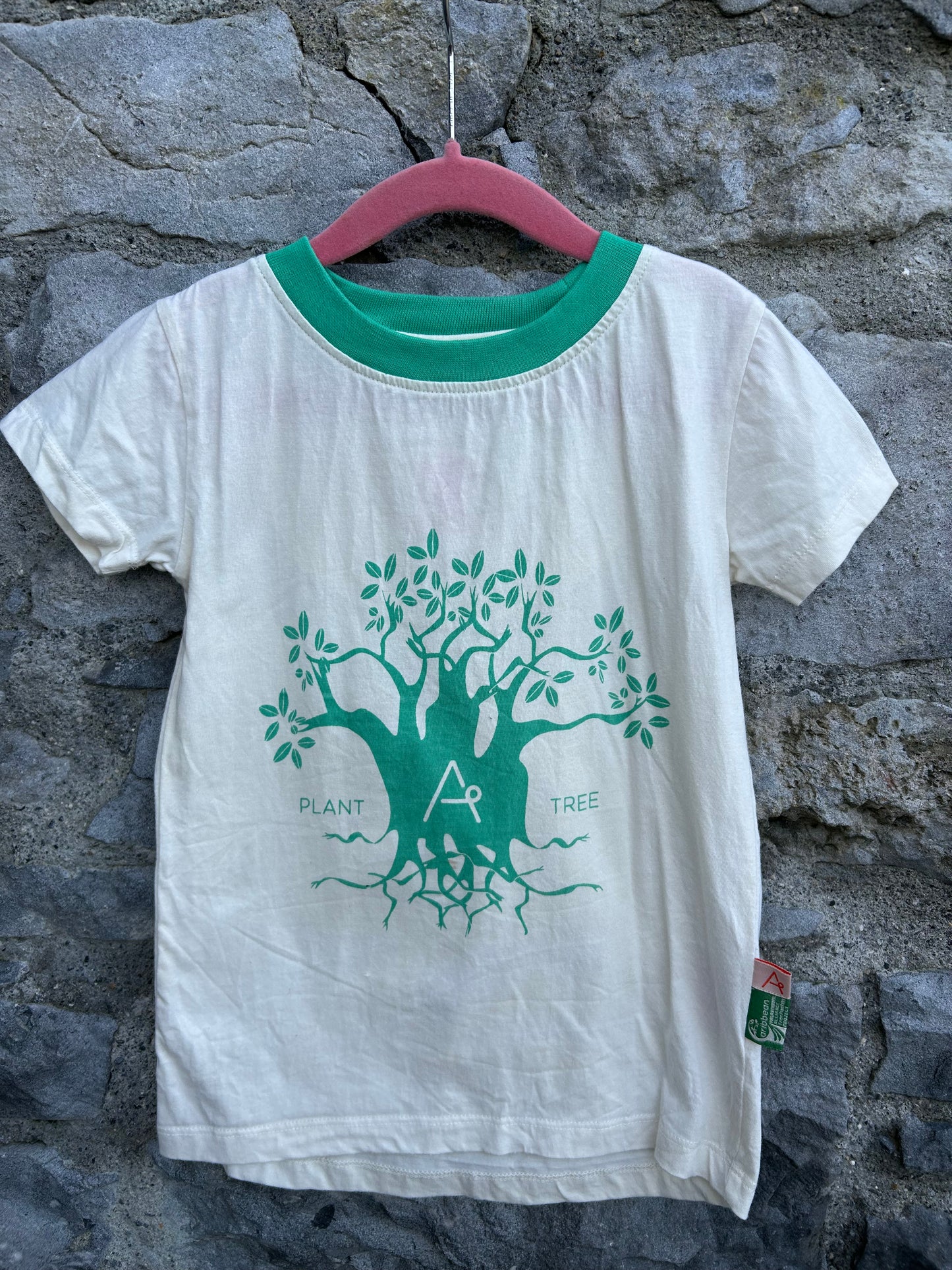 Plant a Tree white T-shirt 7y (122cm)