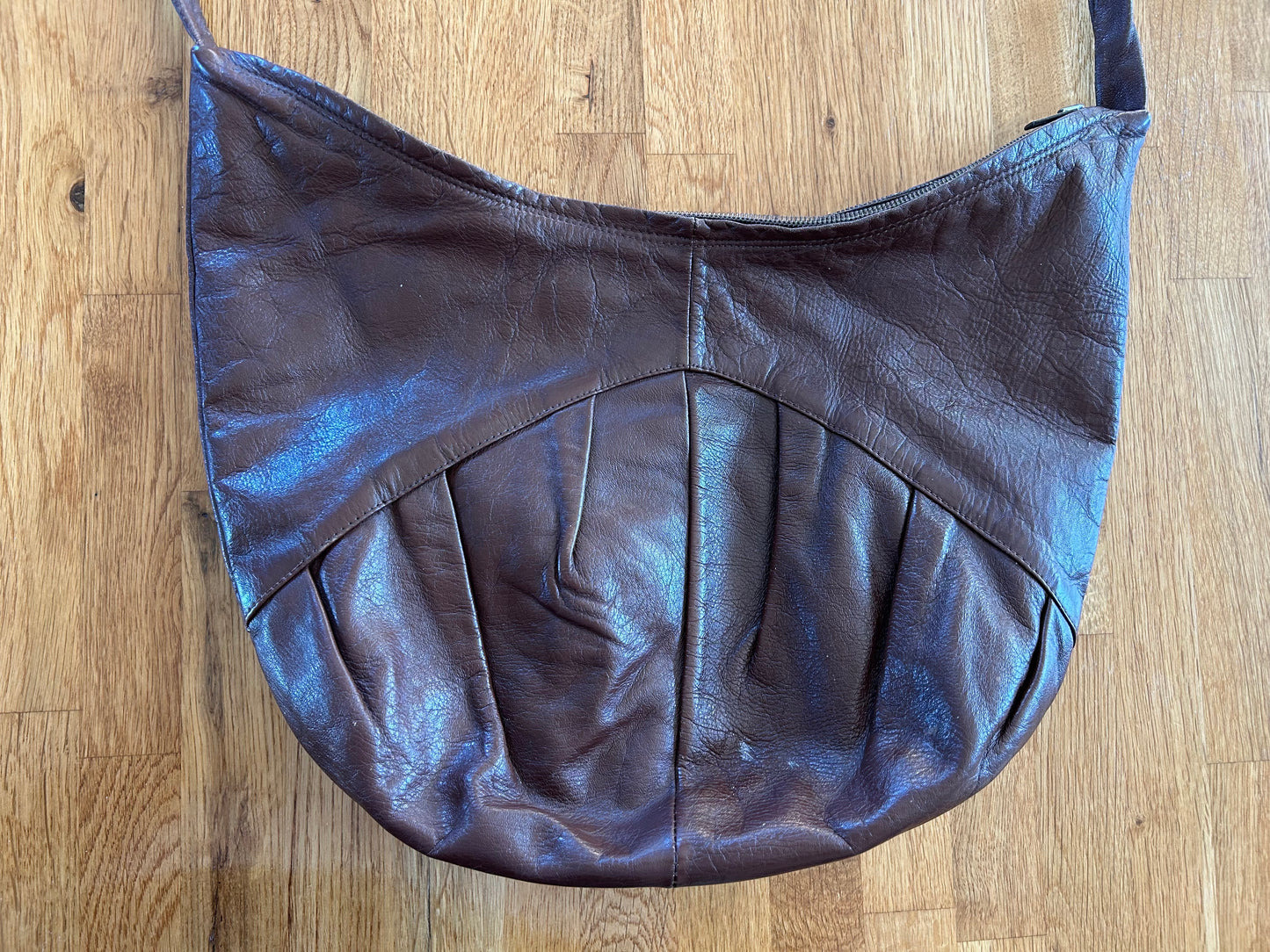Brown leather bag