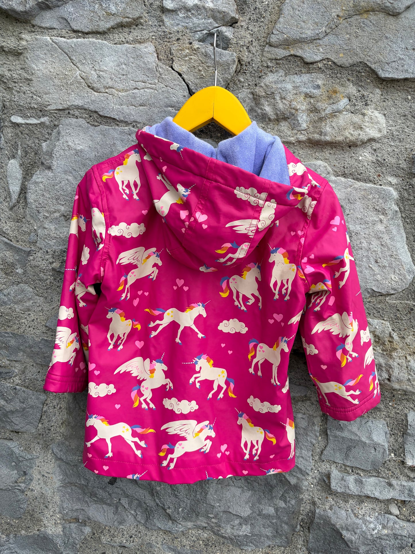 Unicorns pink raincoat 2y (92cm)