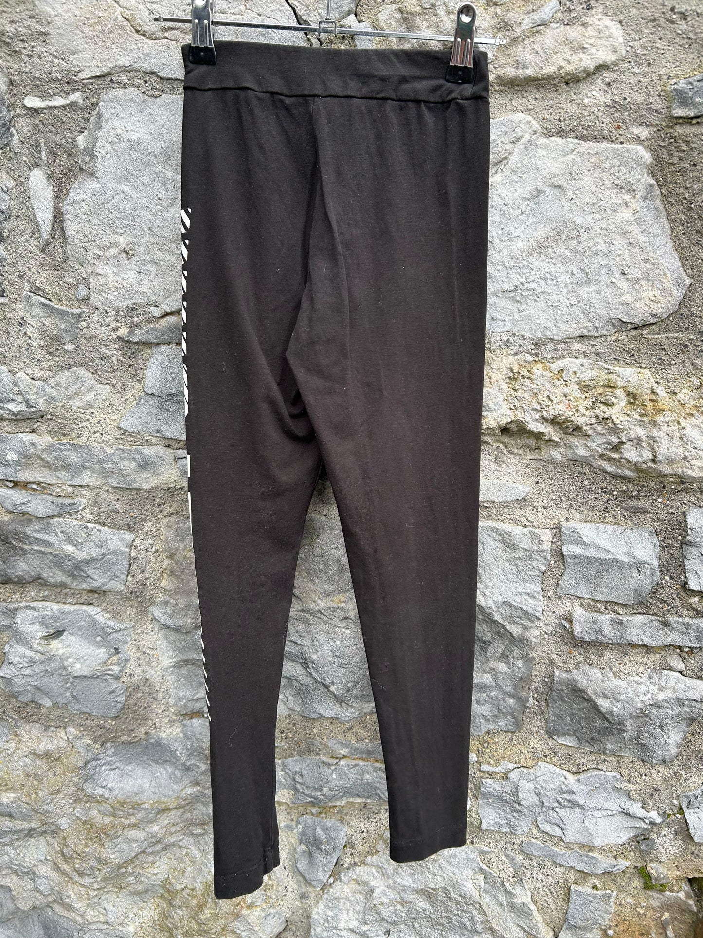 Black logo leggings 9-10y (134-140cm)