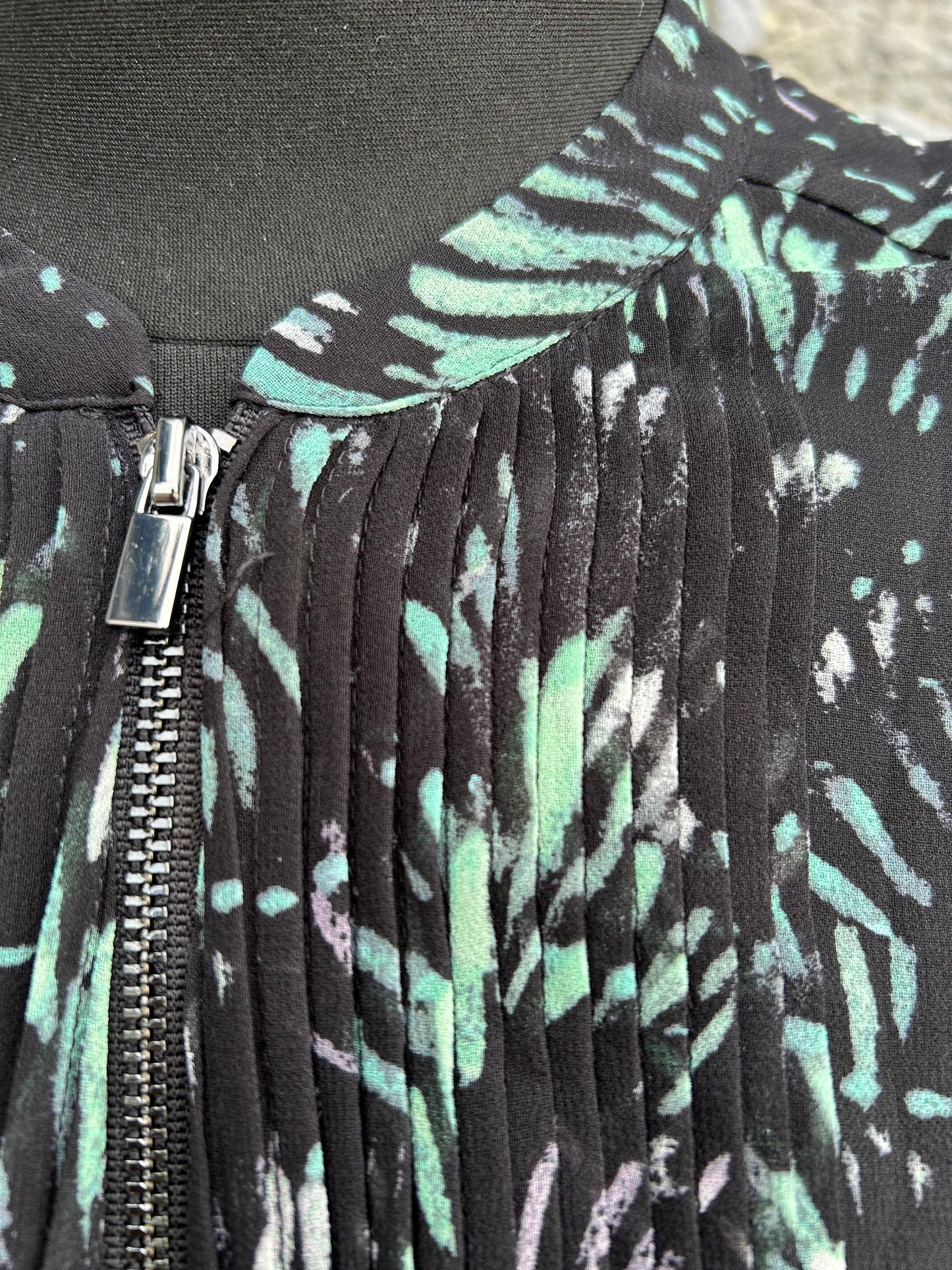 Black blouse top uk 14