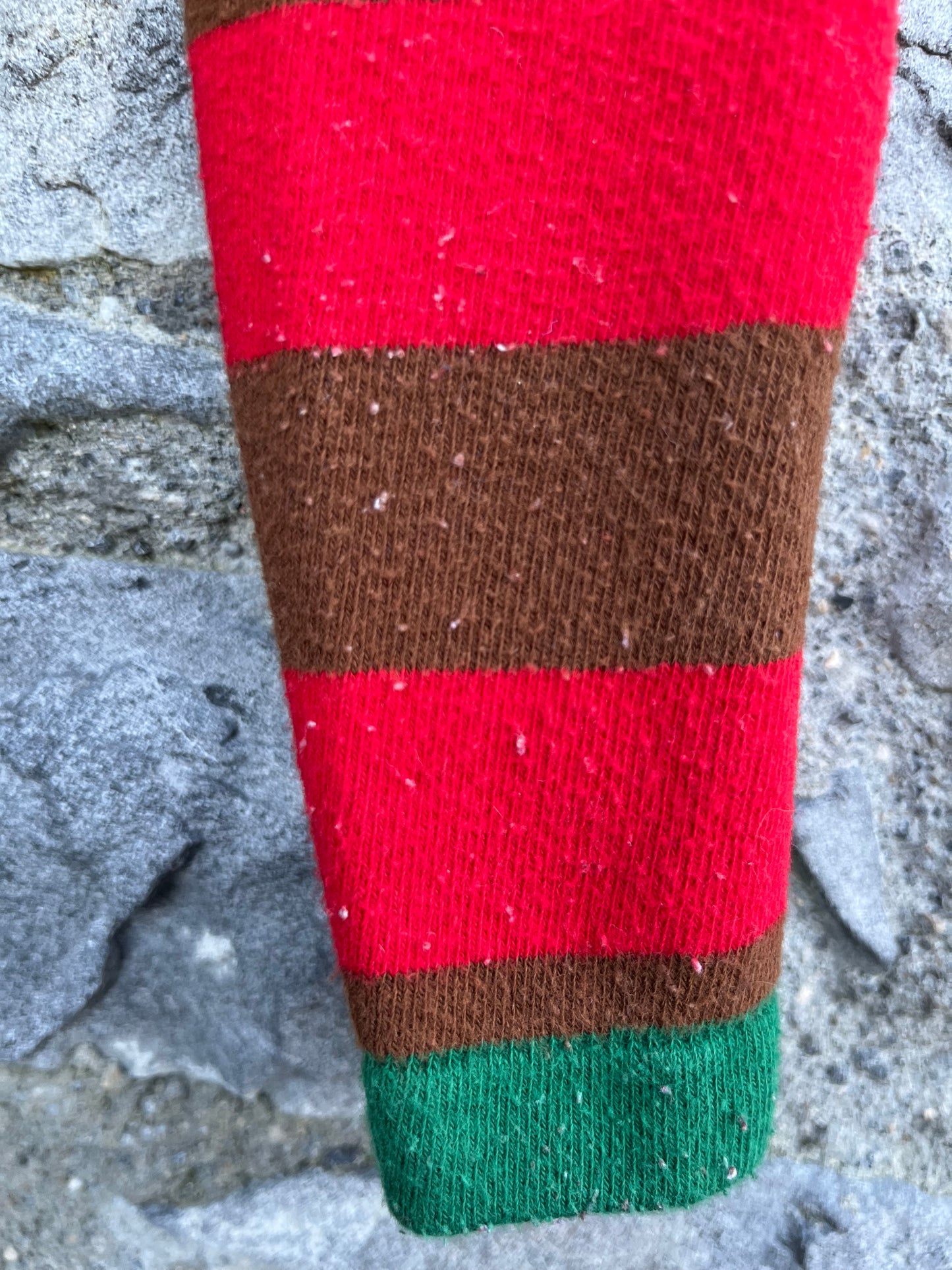 Santa footless tights 6-9m (68-74cm)